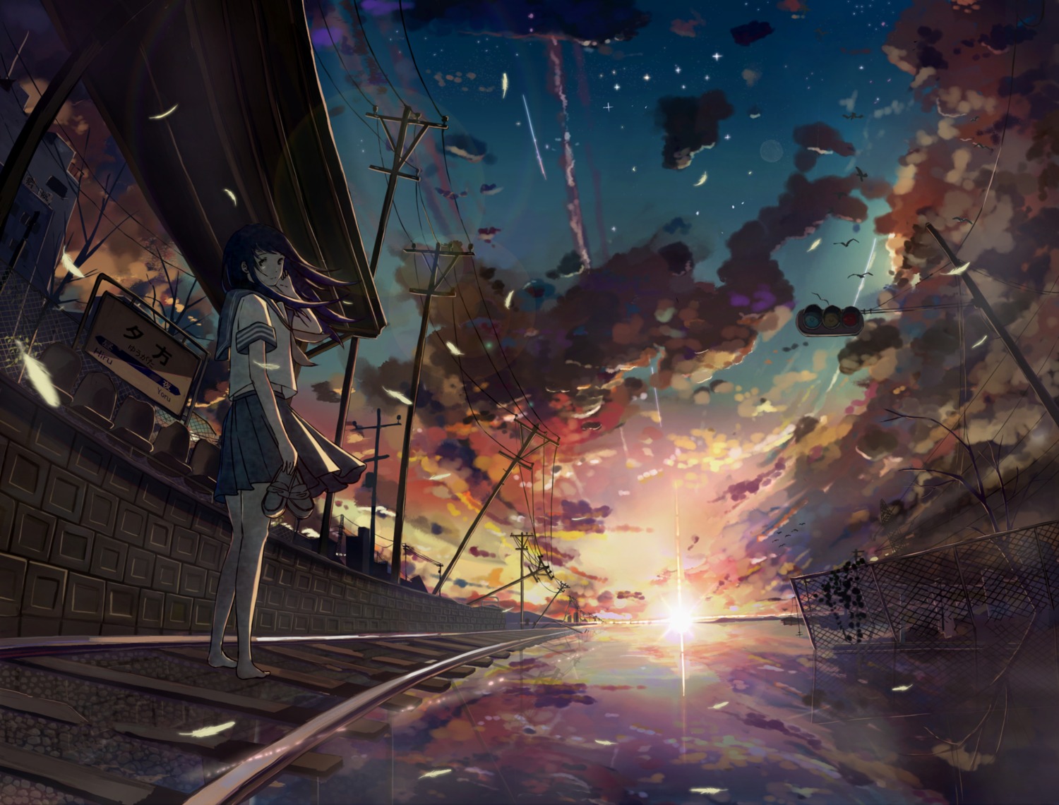 landscape, sakura_inu_(itoyatomo), seifuku
