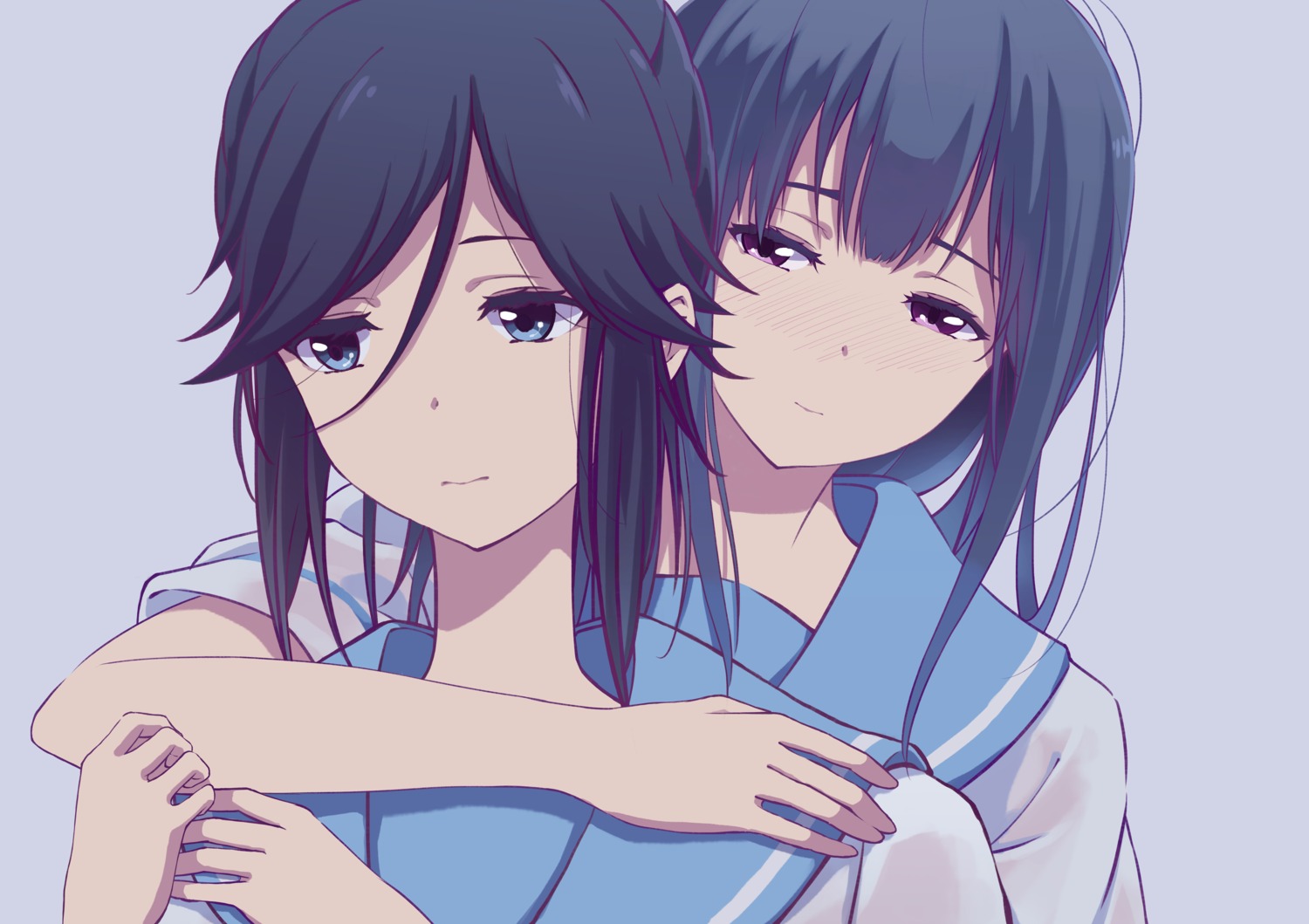 hibike!_euphonium, kasaki_nozomi, liz_to_aoi_tori, maydcafe, seifuku, yoroizuka_mizore, yuri