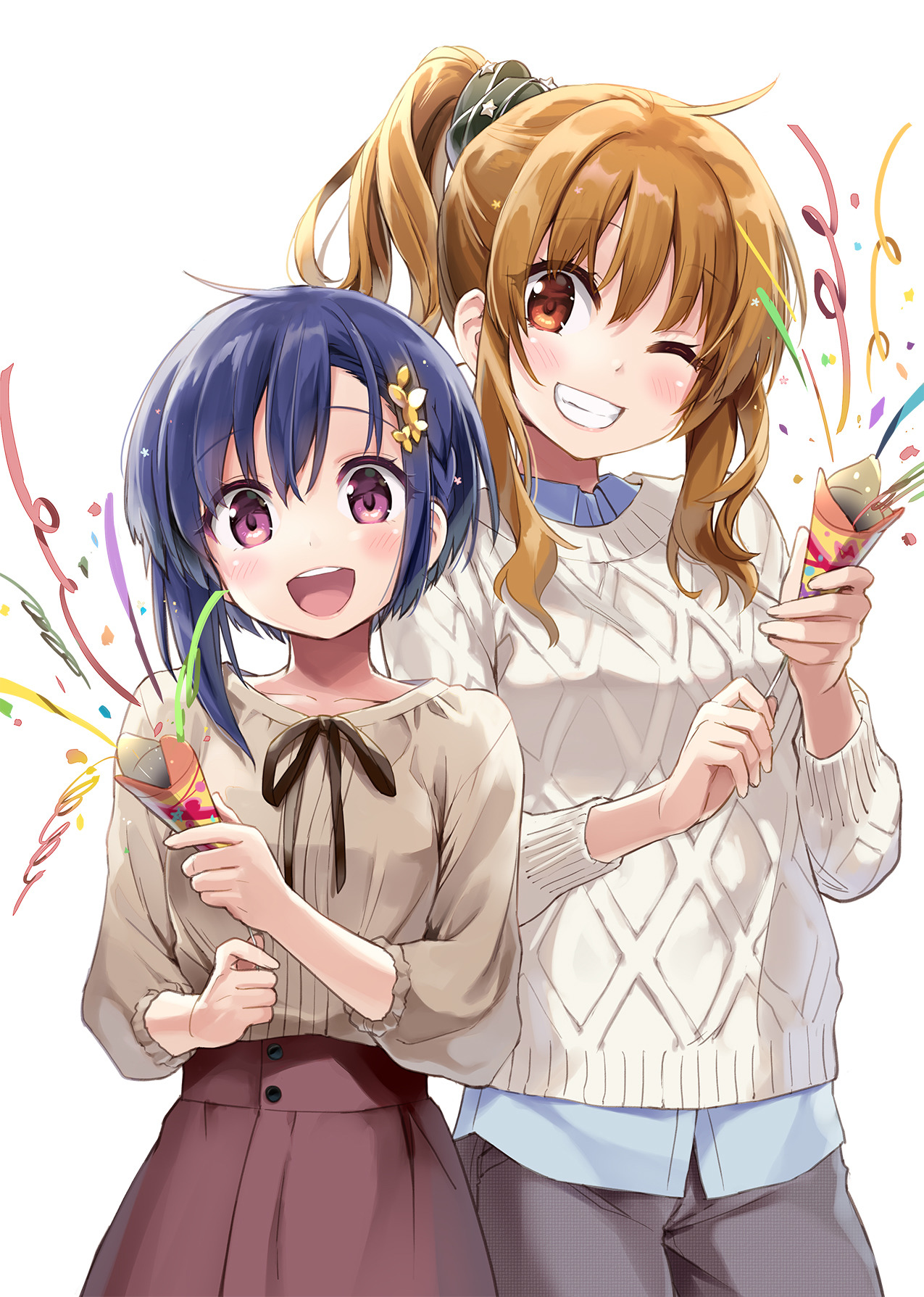 bokutachi_no_remake, eretto, kogure_nanako, shino_aki, sweater