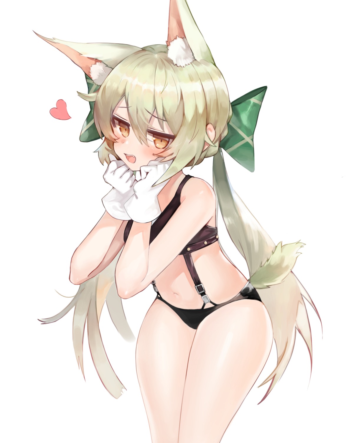 animal_ears, art556_(girls_frontline), bra, dokomon, girls_frontline, pantsu, tail