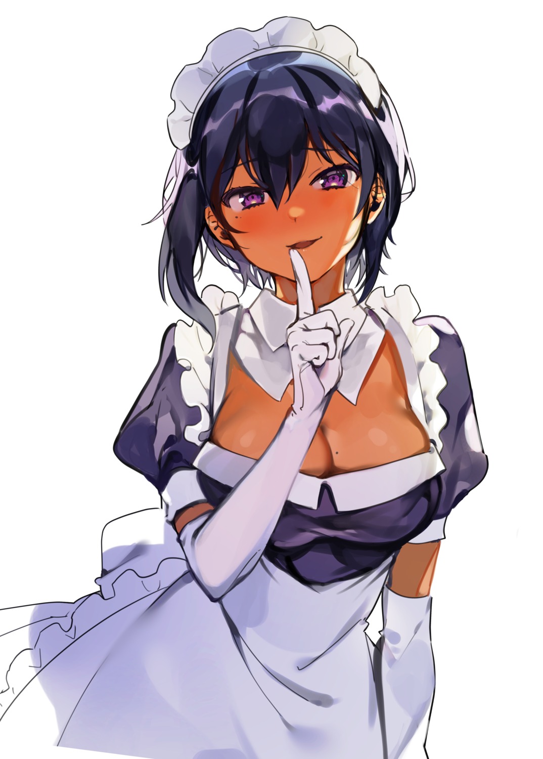 breast_hold, cleavage, konbu_wakame, lilith_(saikin_yatotta_maid_ga_ayashii), maid, saikin_yatotta_maid_ga_ayashii
