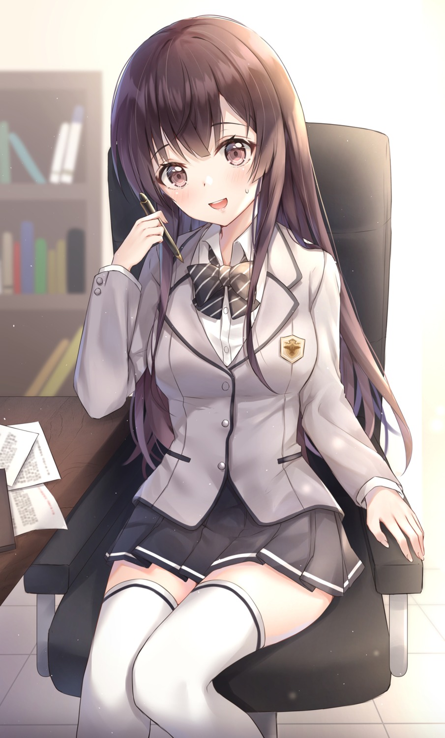 cuna_(qunya), seifuku, thighhighs