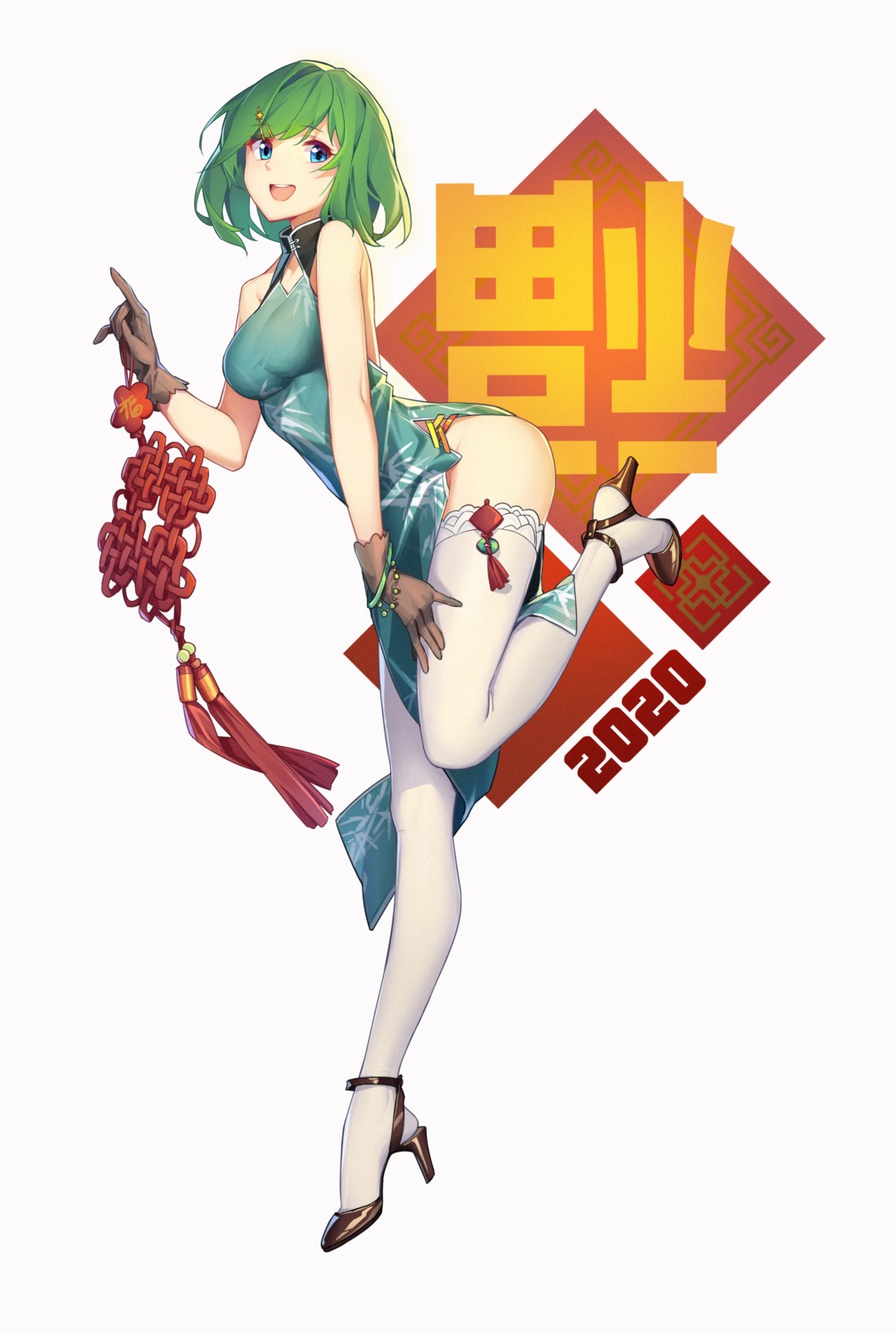 arnold-s, chinadress, heels, thighhighs