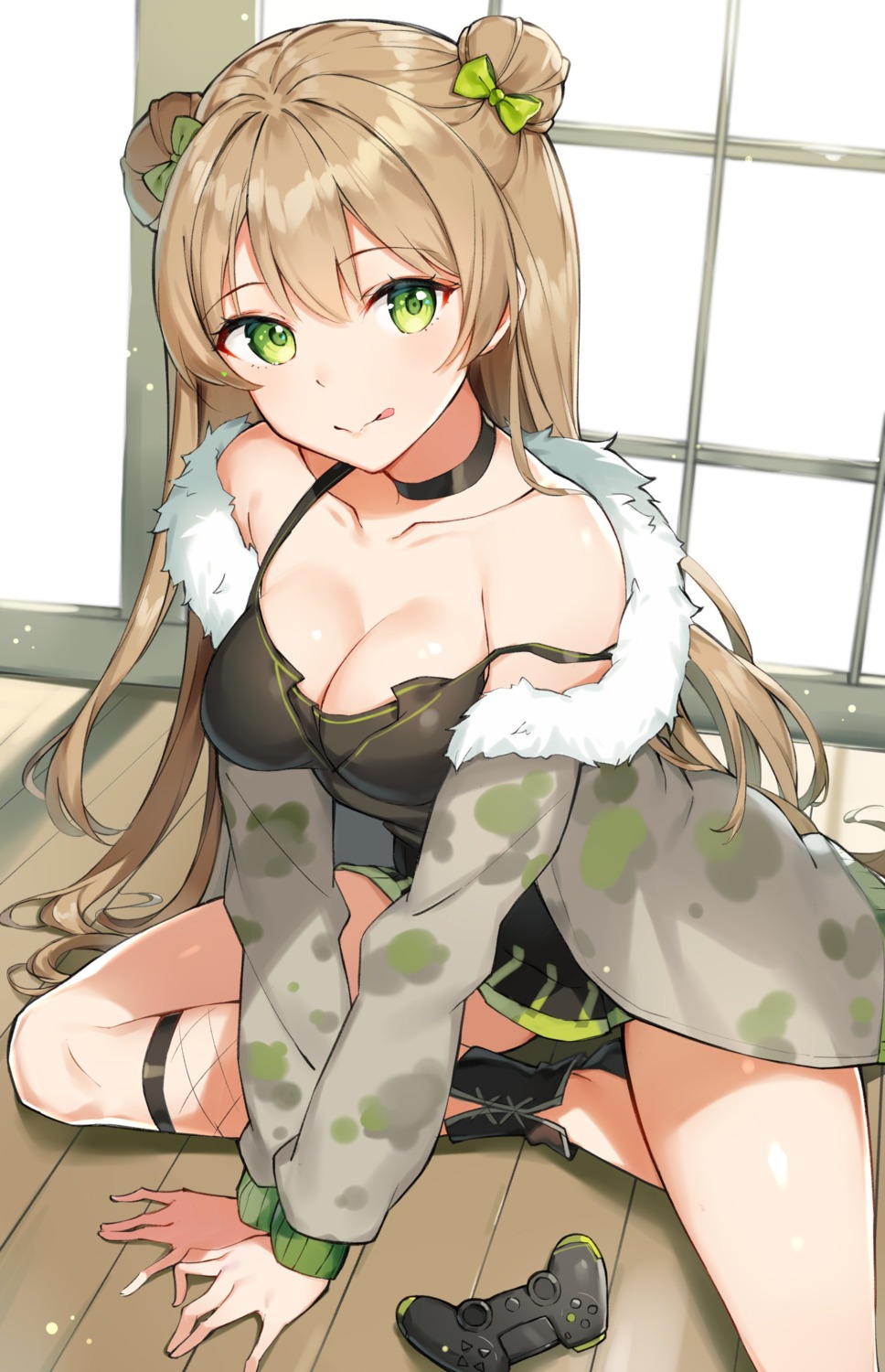 cleavage, dress, girls_frontline, rfb_(girls_frontline), rikoma