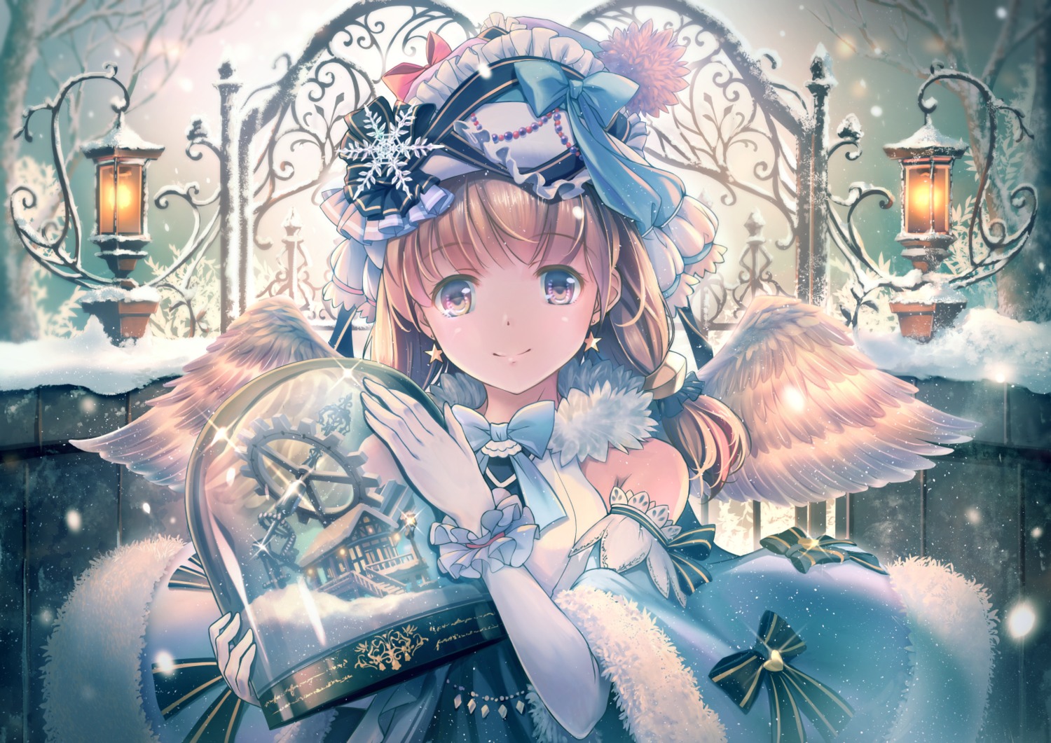 dress, soraizumi, wings