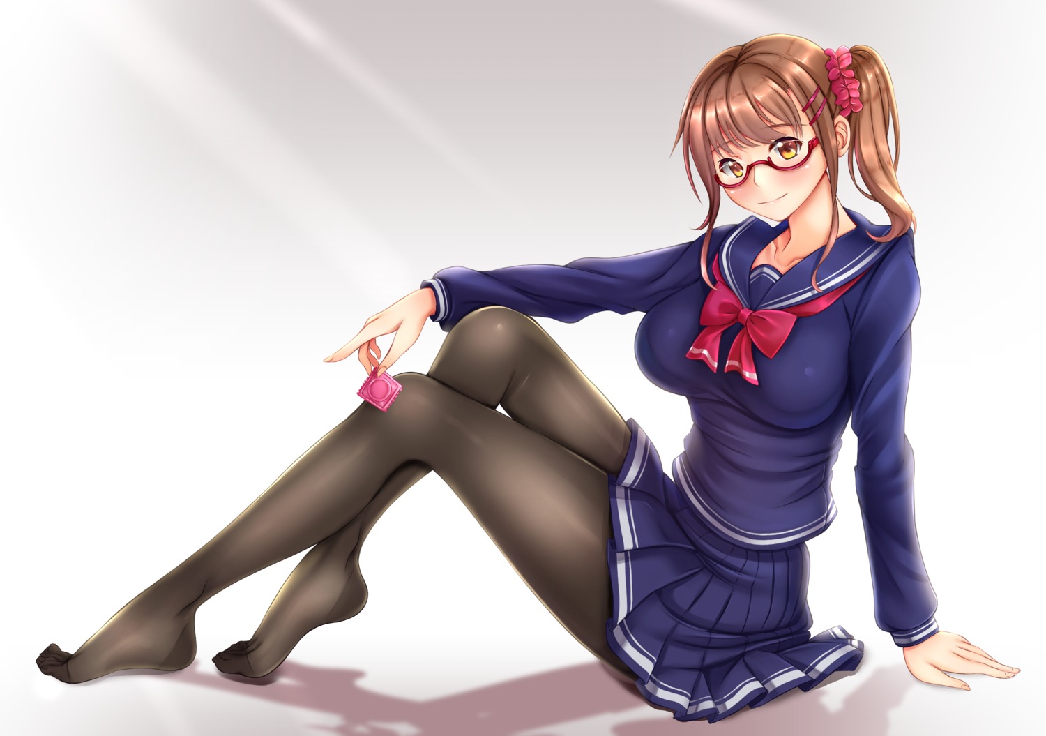 feet, megane, pantyhose, seifuku, siki2046, skirt_lift