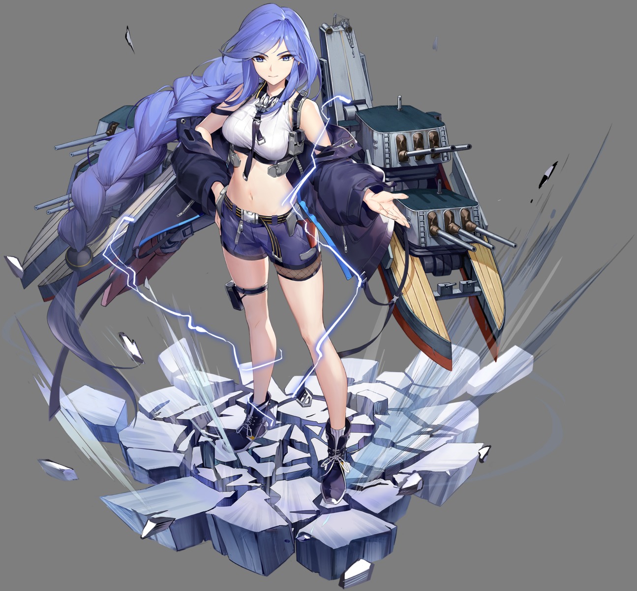 azur_lane, biloxi_(azur_lane), fishnets, garter, pavapo, transparent_png