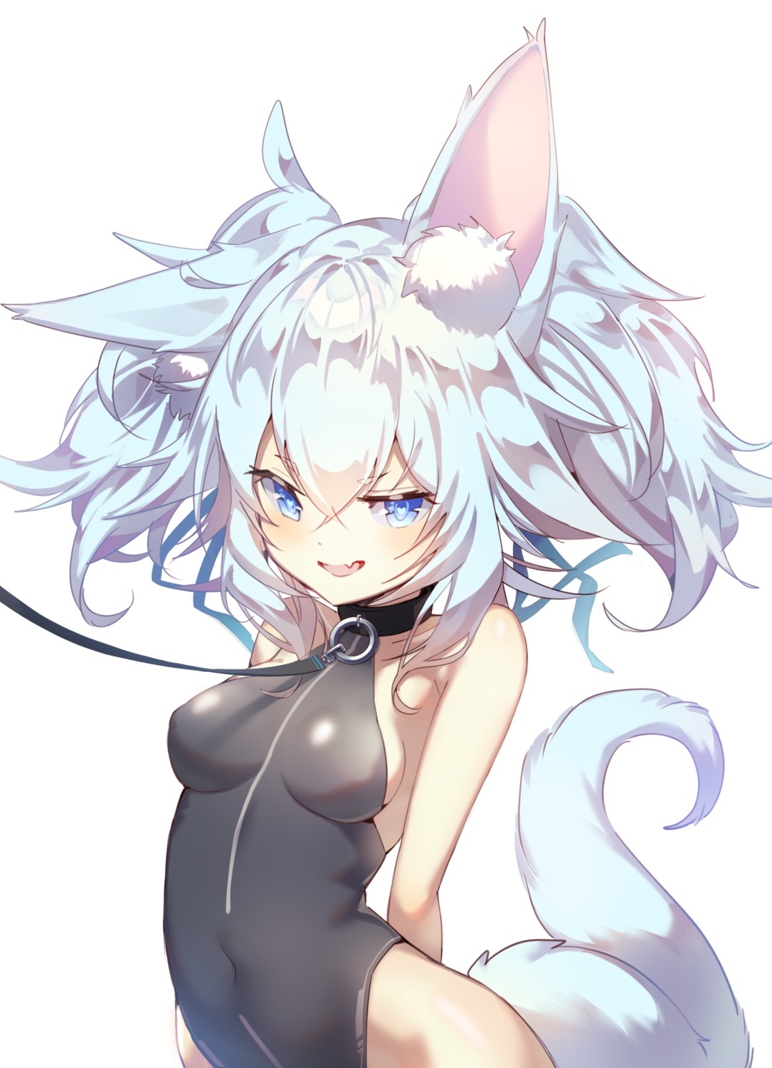 animal_ears, dai_nikucho, girls_frontline, leotard, pa-15_(girls_frontline), tail