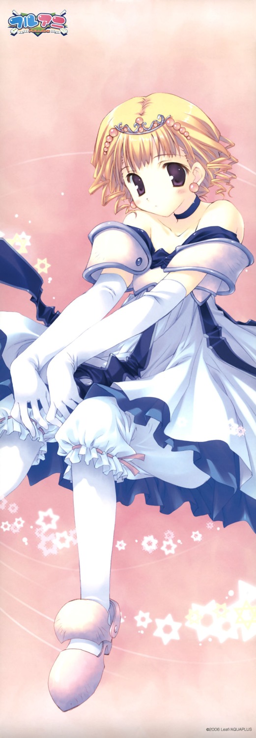 bloomers, dress, fullani, leaf, mitsumi_misato, pantyhose, princess, stick_poster