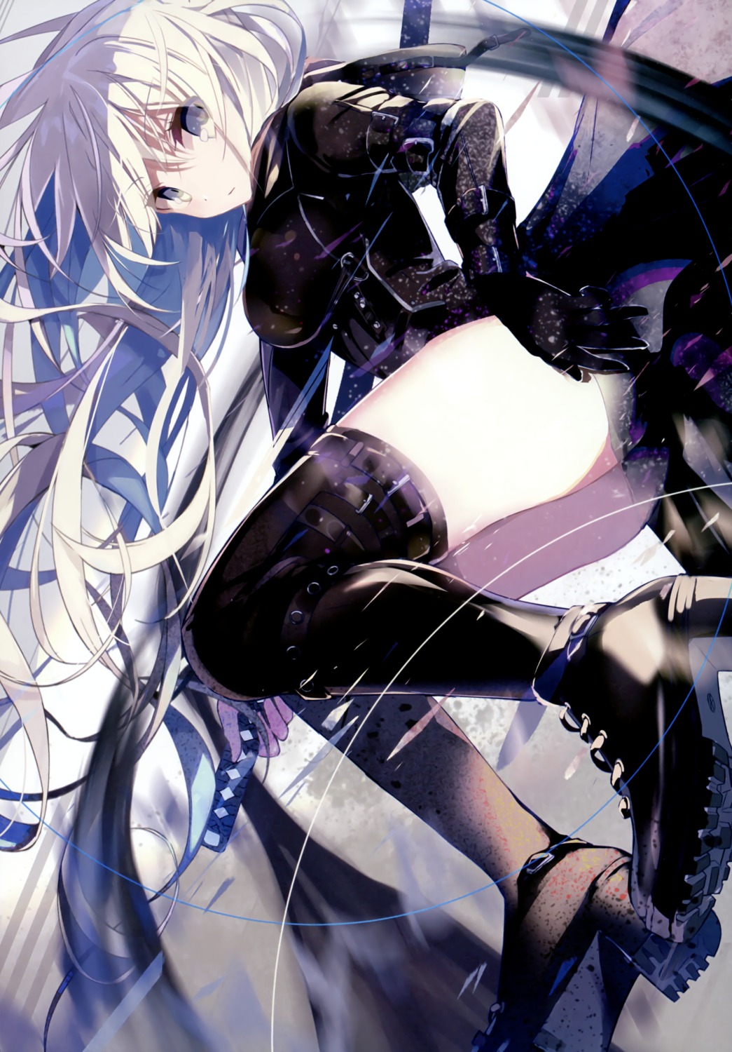 amakawa_sakko, ass, heels, thighhighs