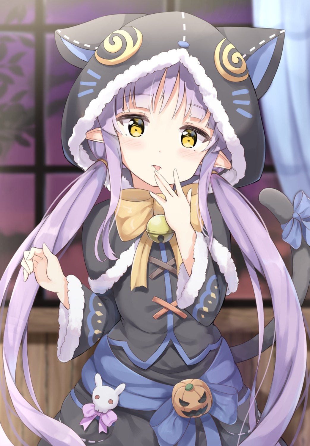 animal_ears, halloween, hikawa_kyouka, keiran_(ryo170), nekomimi, pointy_ears, princess_connect!, princess_connect!_re:dive