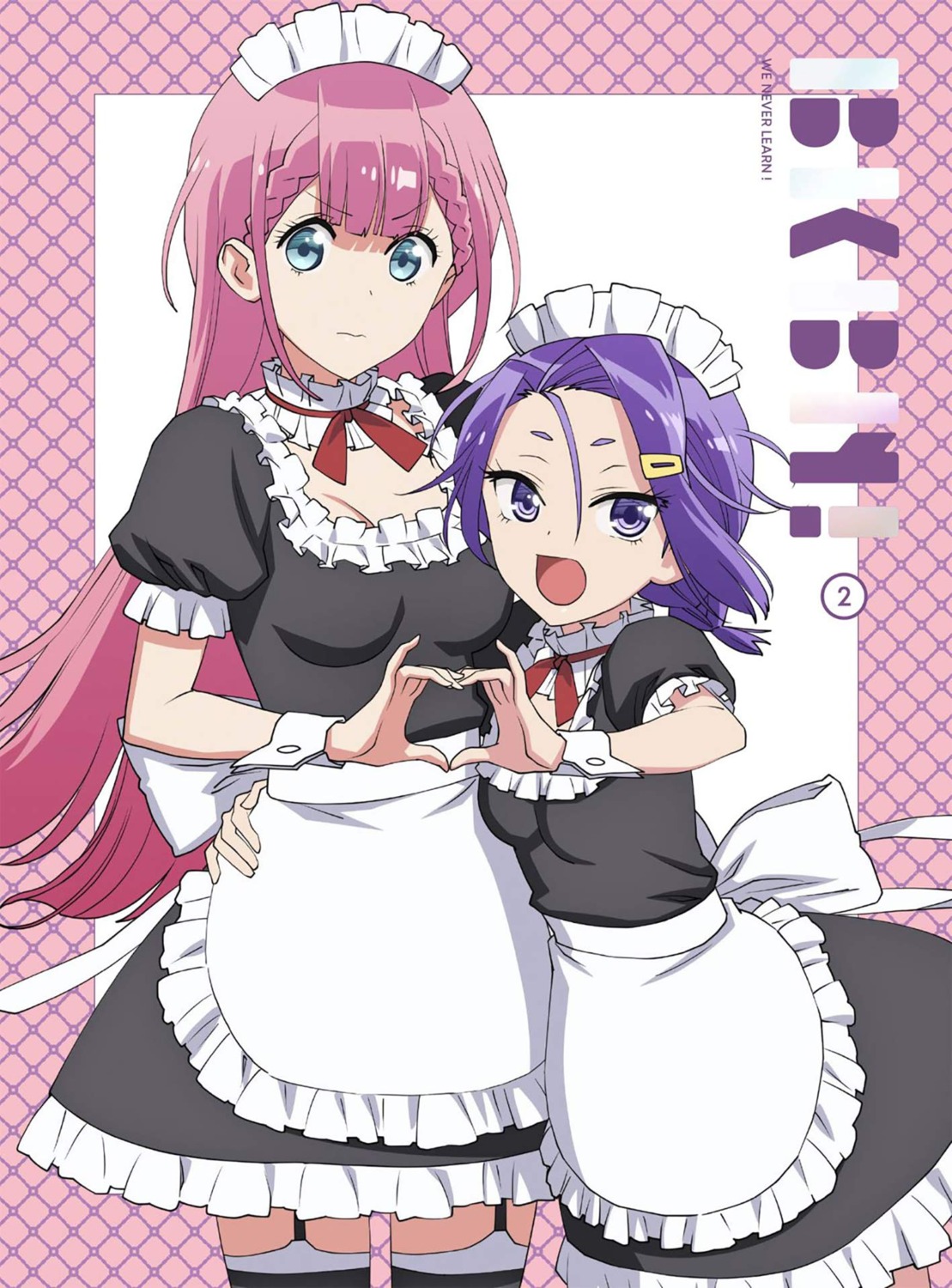 bokutachi_wa_benkyou_ga_dekinai, cleavage, disc_cover, kirisu_mafuyu, kominami_asumi, maid, stockings, tagme