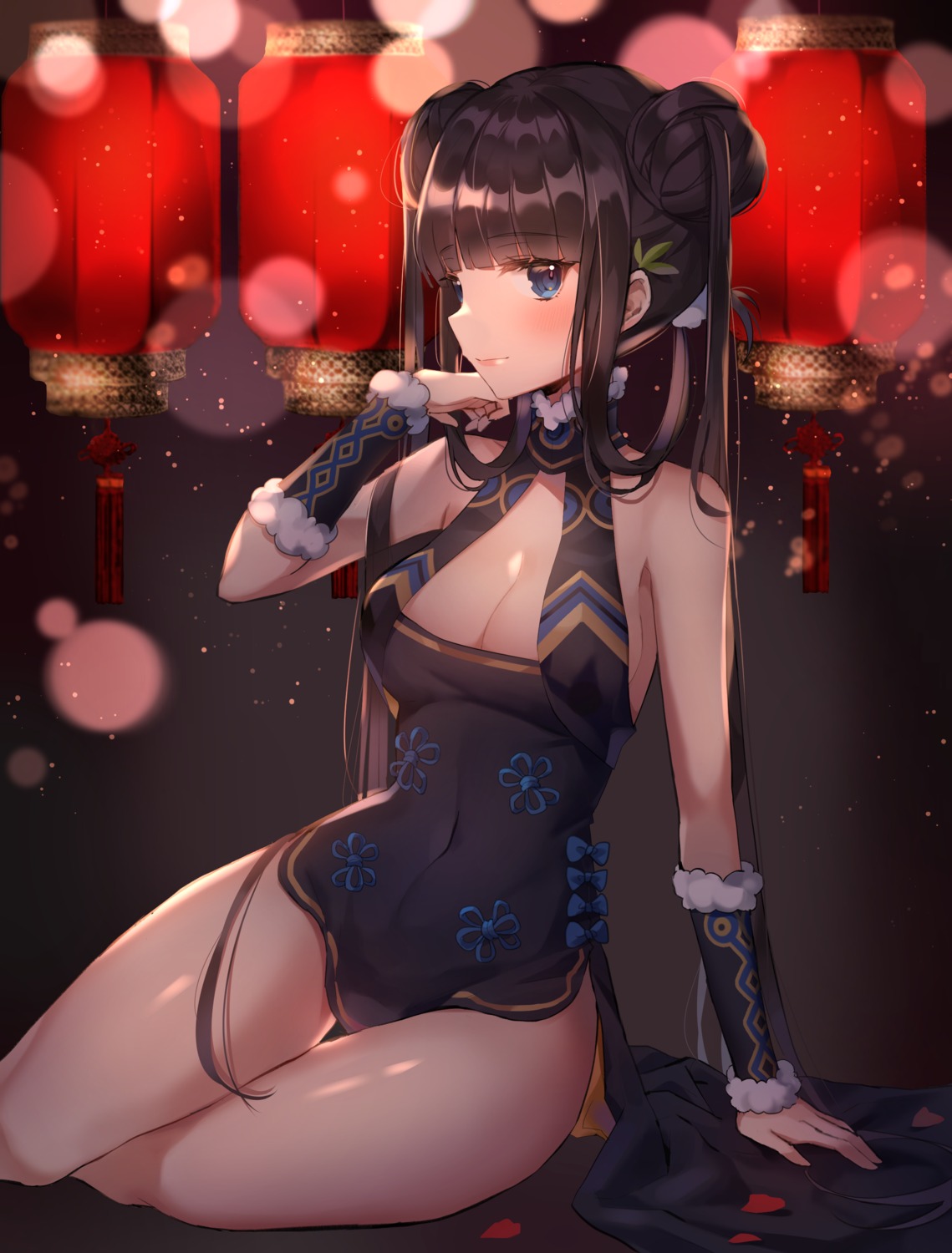 asian_clothes, churi_(oxxchurixxo), cleavage, fate/grand_order, yang_yuhuan_(fate)
