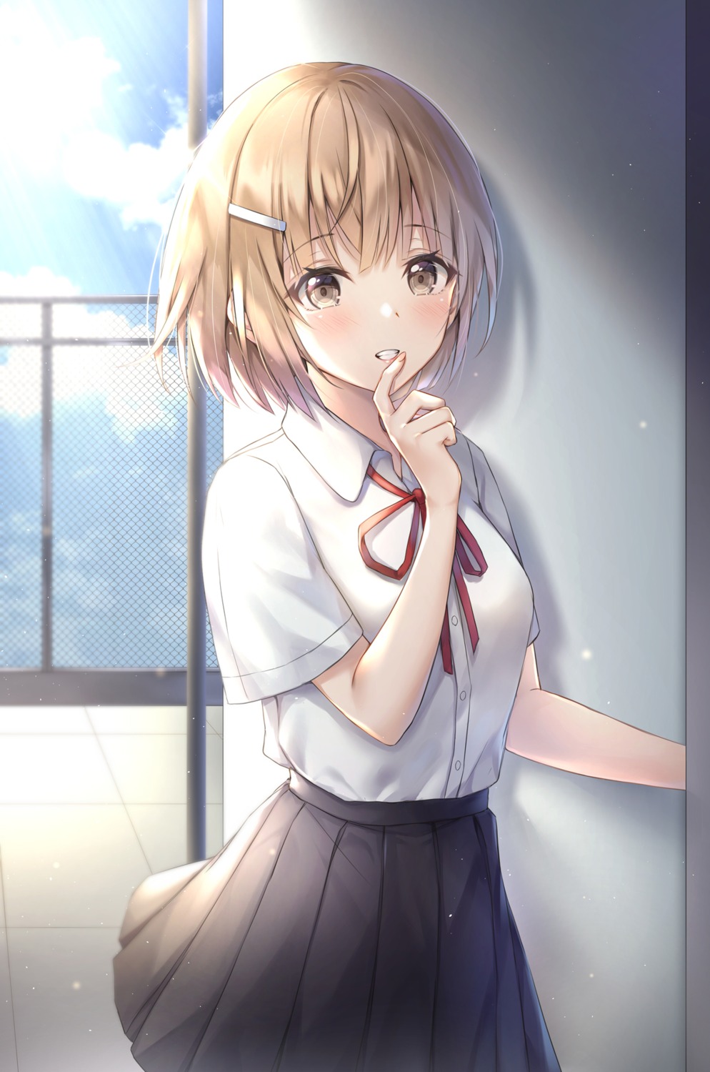 breast_hold, cuna_(qunya), seifuku