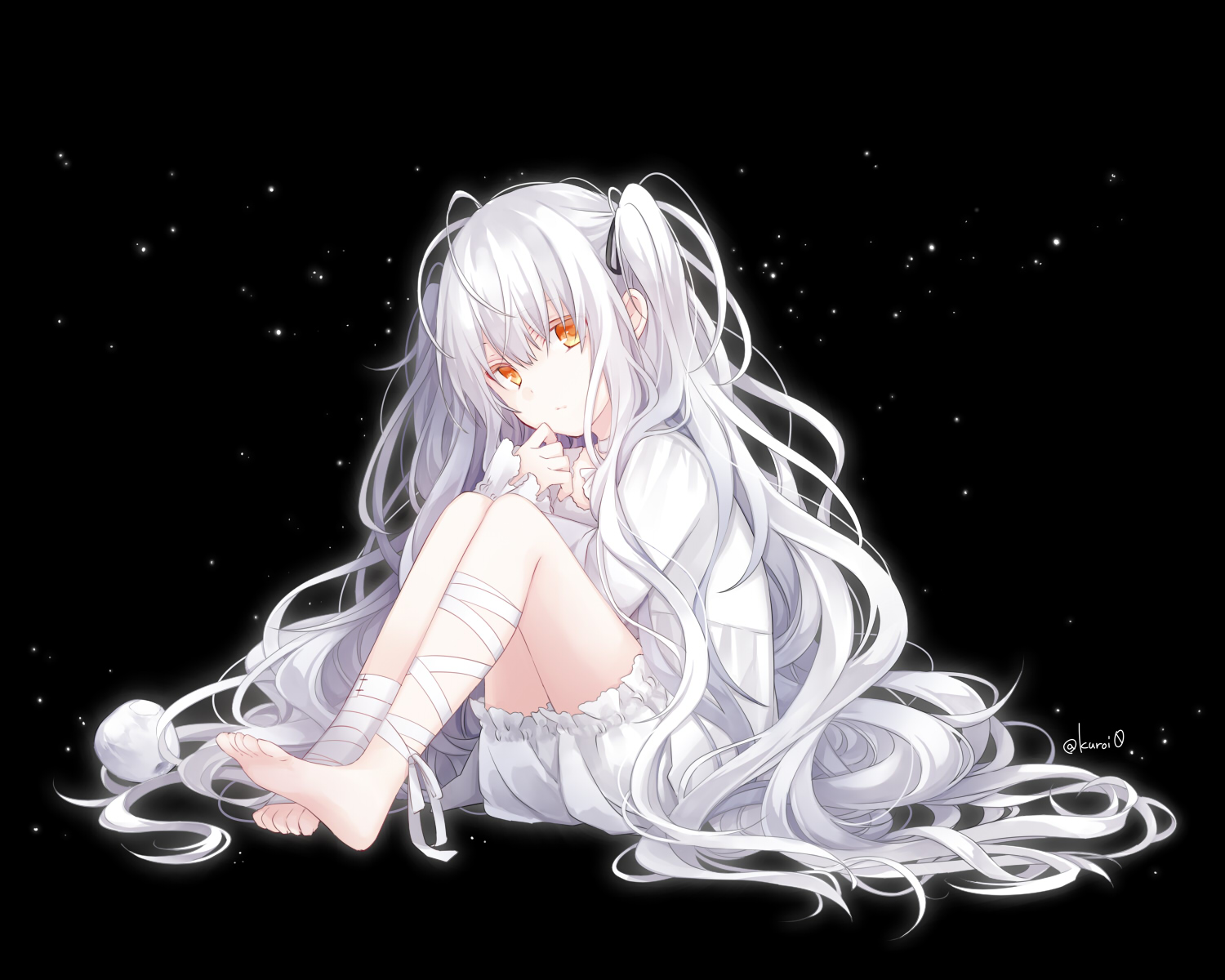 bandages, bloomers, kuroi_(liar-player)