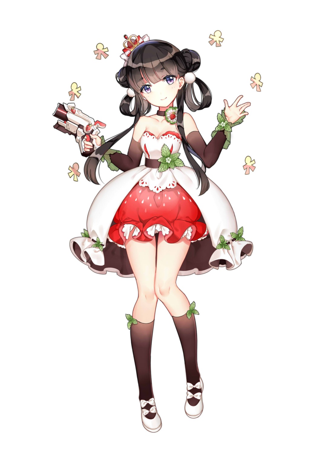 cleavage, girl_cafe_gun, gun, kikuri_yuki, mana_(418208360)