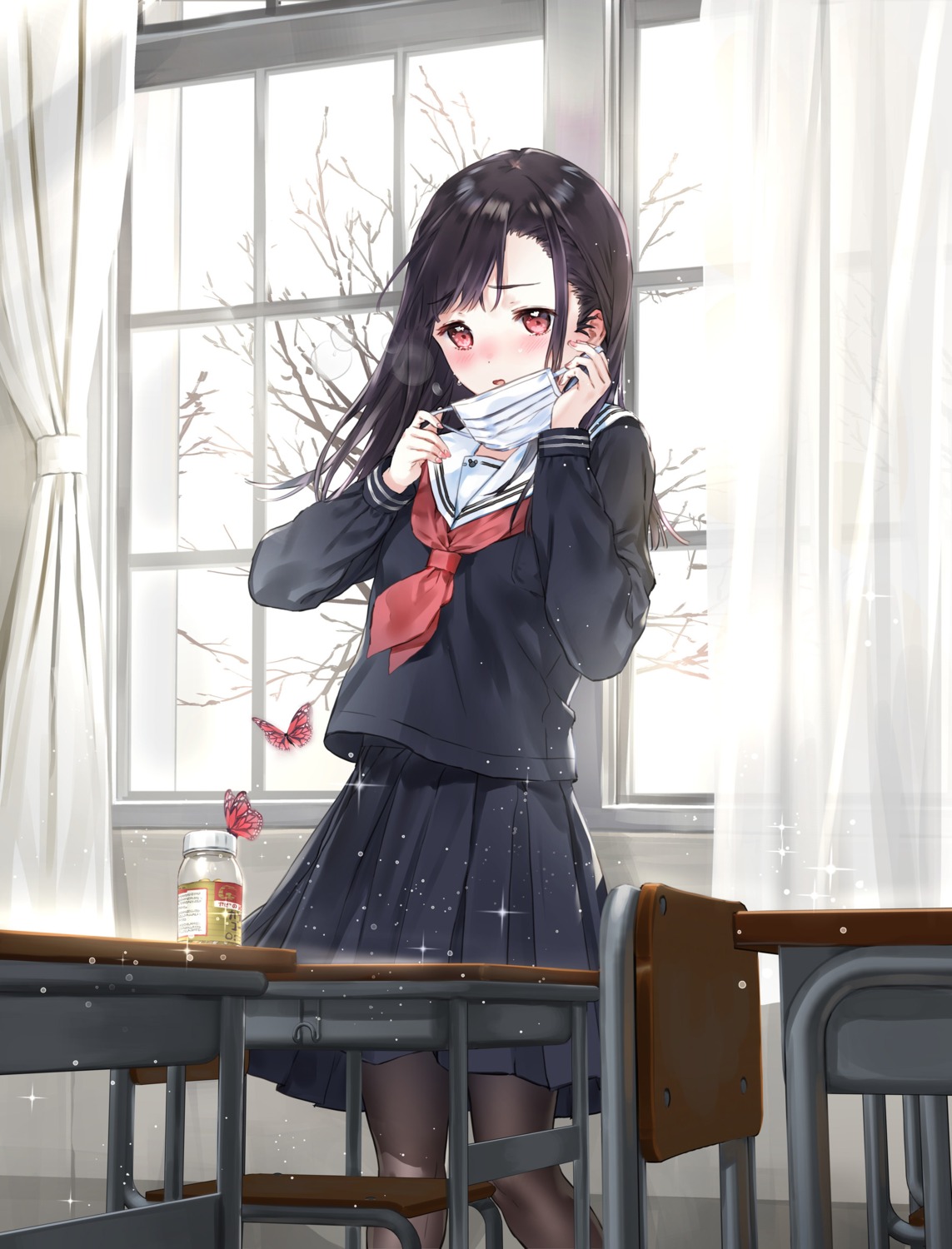 macciatto_(aciel02), pantyhose, seifuku