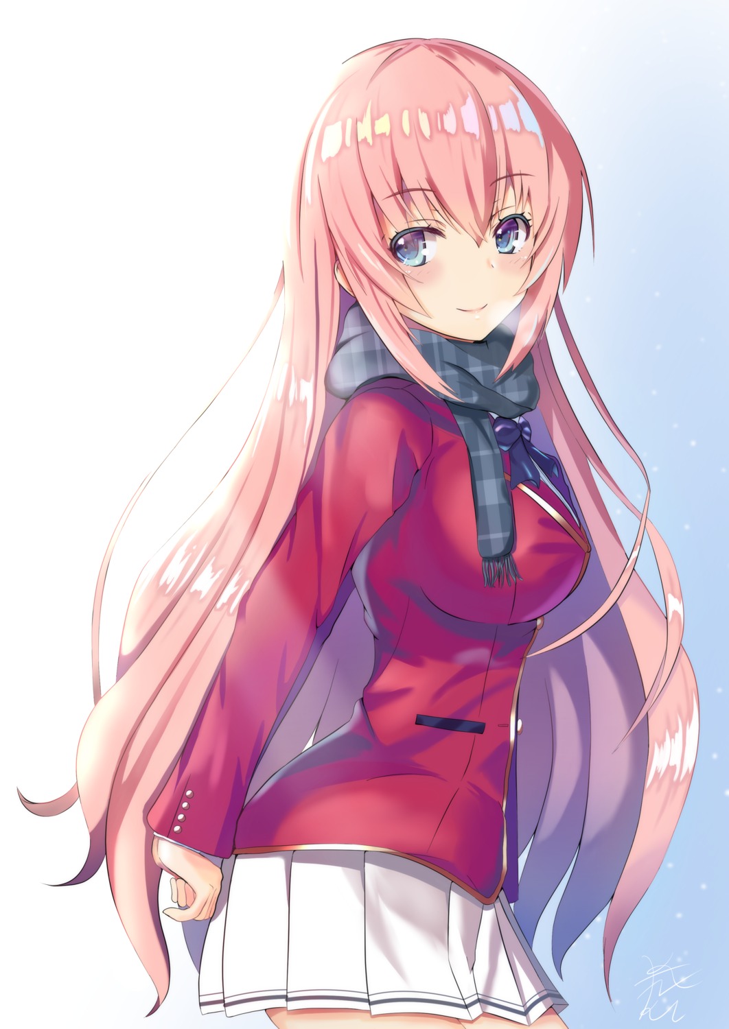 ichinose_honami, kaneki_yushi, seifuku, youkoso_jitsuryoku_shijou_shugi_no_kyoushitsu_e