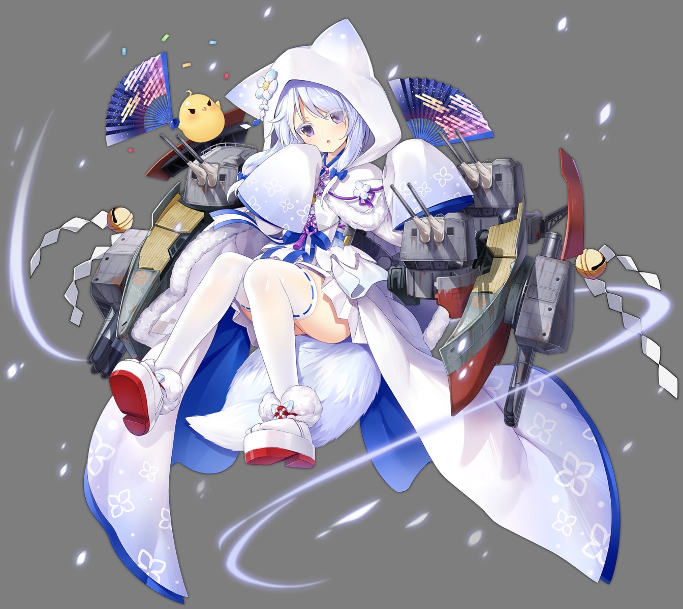 animal_ears, azur_lane, japanese_clothes, manjuu_(azur_lane), skirt_lift, tail, thighhighs, transparent_png