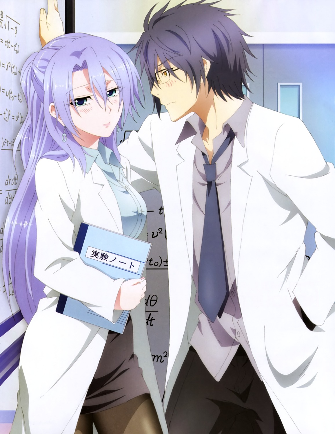 dress_shirt, himuro_ayame, megane, pantyhose, rikei_ga_koi_ni_ochita_node_shoumei_shite_mita., tagme, yukimura_shinya