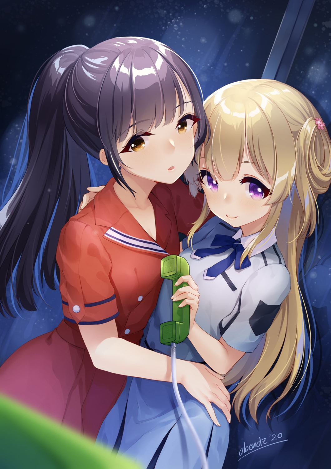 22/7, abondz, seifuku, symmetrical_docking, yuri