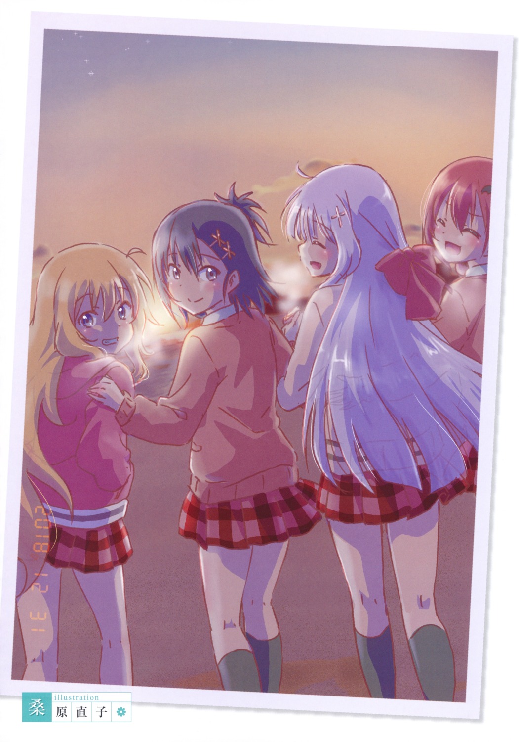 gabriel_dropout, kurumizawa_satanichia_mcdowell, kuwabara_naoko, resort_ukami, seifuku, shiraha_raphiel_ainsworth, tenma_gabriel_white, tsukinose_vignette_april