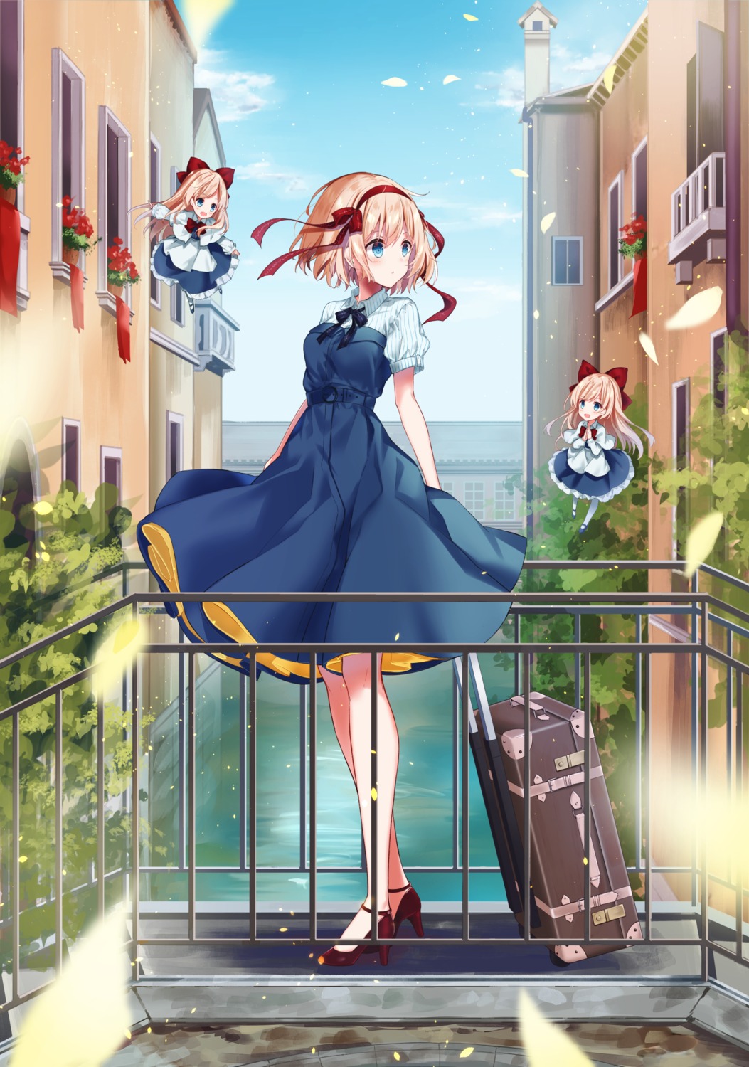 alice_margatroid, dress, heels, kisaragi_yuri, shanghai_doll, touhou