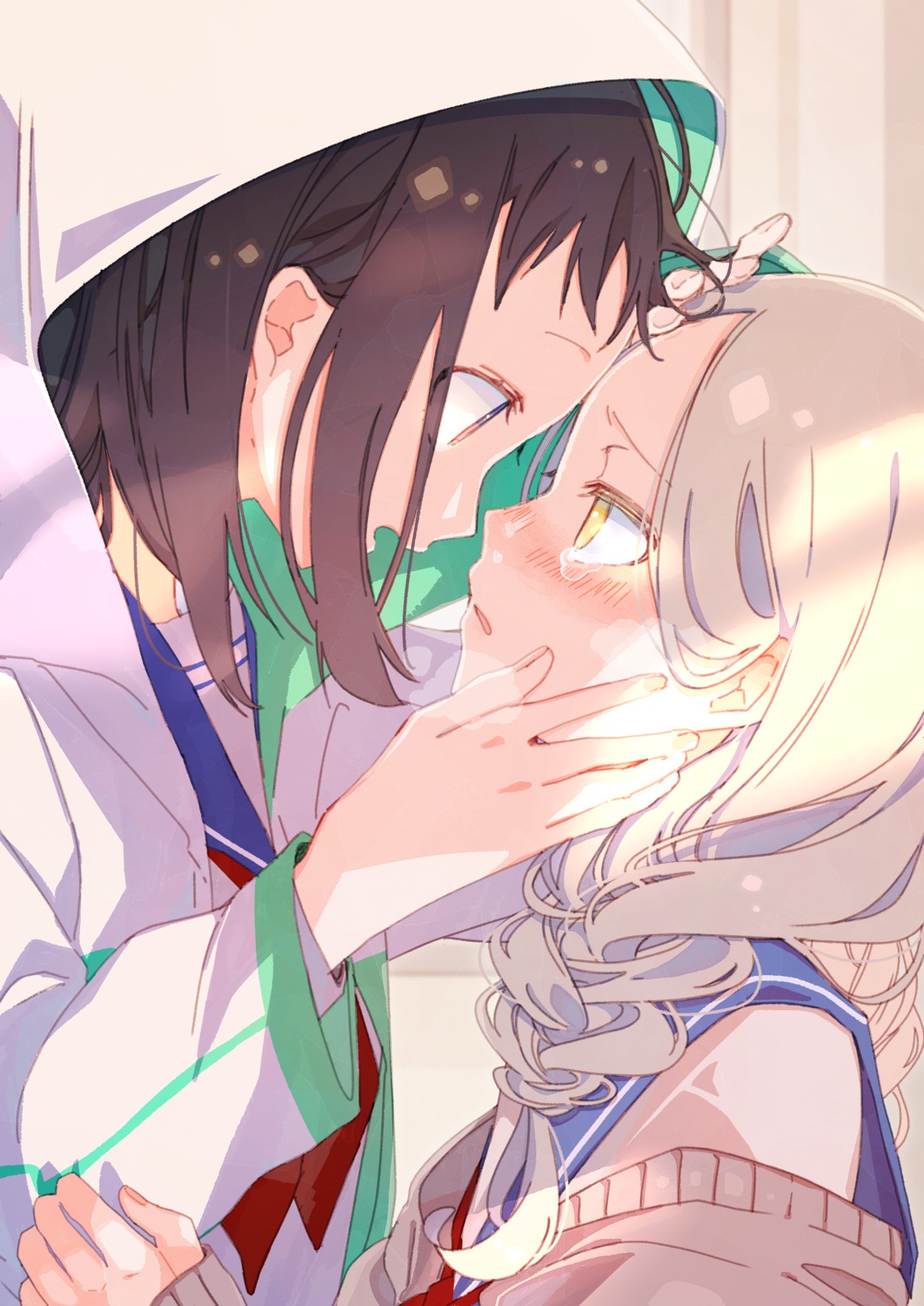 seifuku, sofra, sweater, yuri