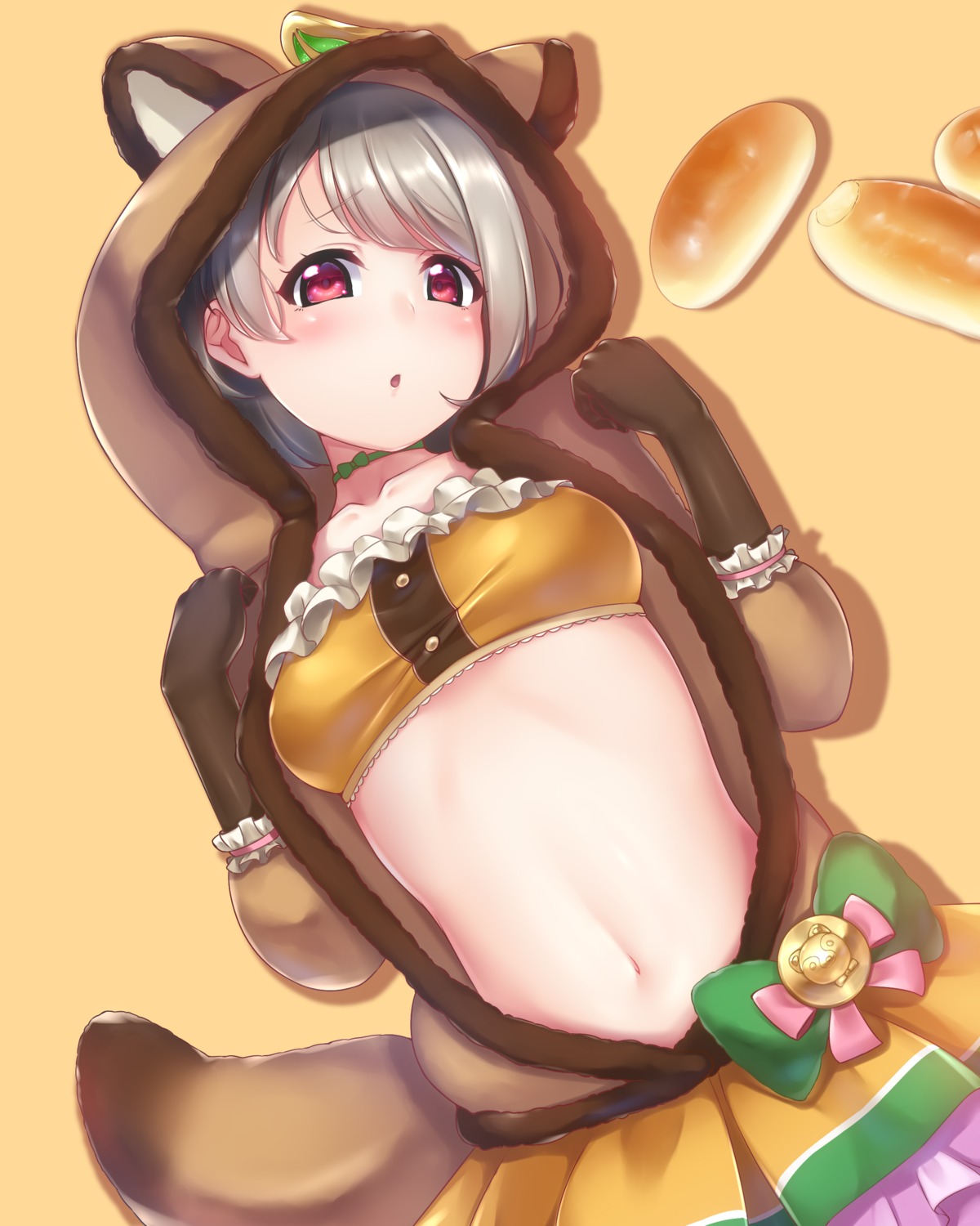 animal_ears, bra, gacchu, love_live!_(series), love_live!_nijigasaki_gakuen_school_idol_doukoukai, nakasu_kasumi, open_shirt, tail