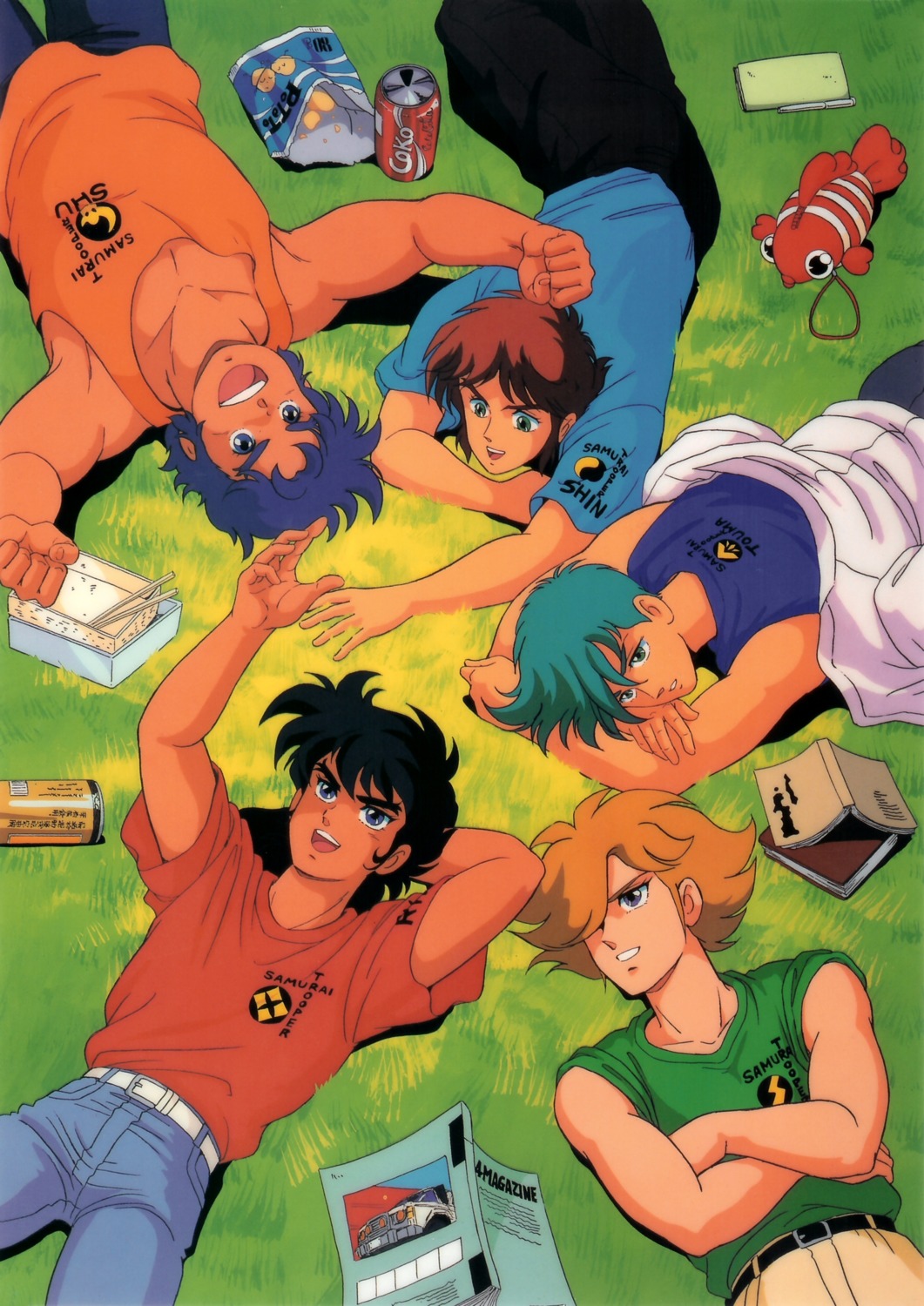 date_seiji, hashiba_touma, male, mouri_shin, sanada_ryo, shioyama_norio, xiu_lei_huang, yoroiden_samurai_troopers