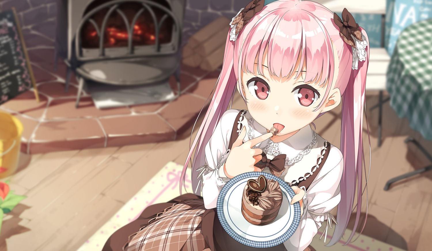 cream, dress, kantoku, miyaguchi_kanna, valentine