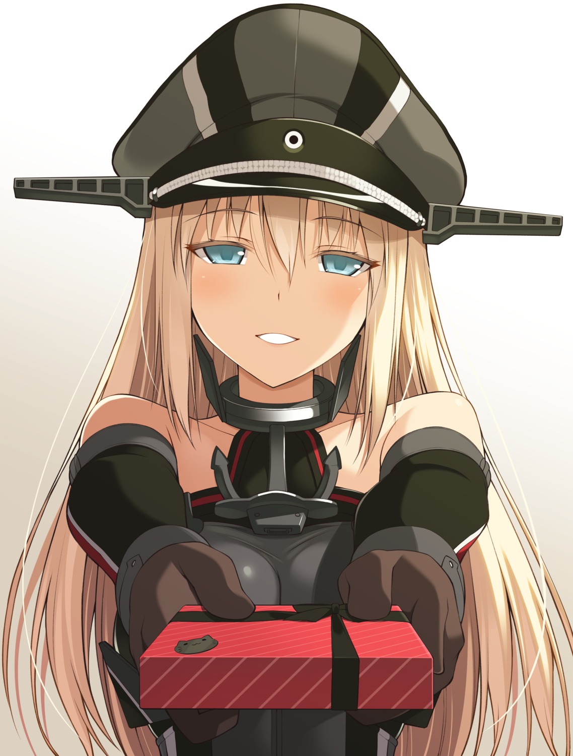 bismarck_(kancolle), kantai_collection, oota_yuuichi, uniform, valentine