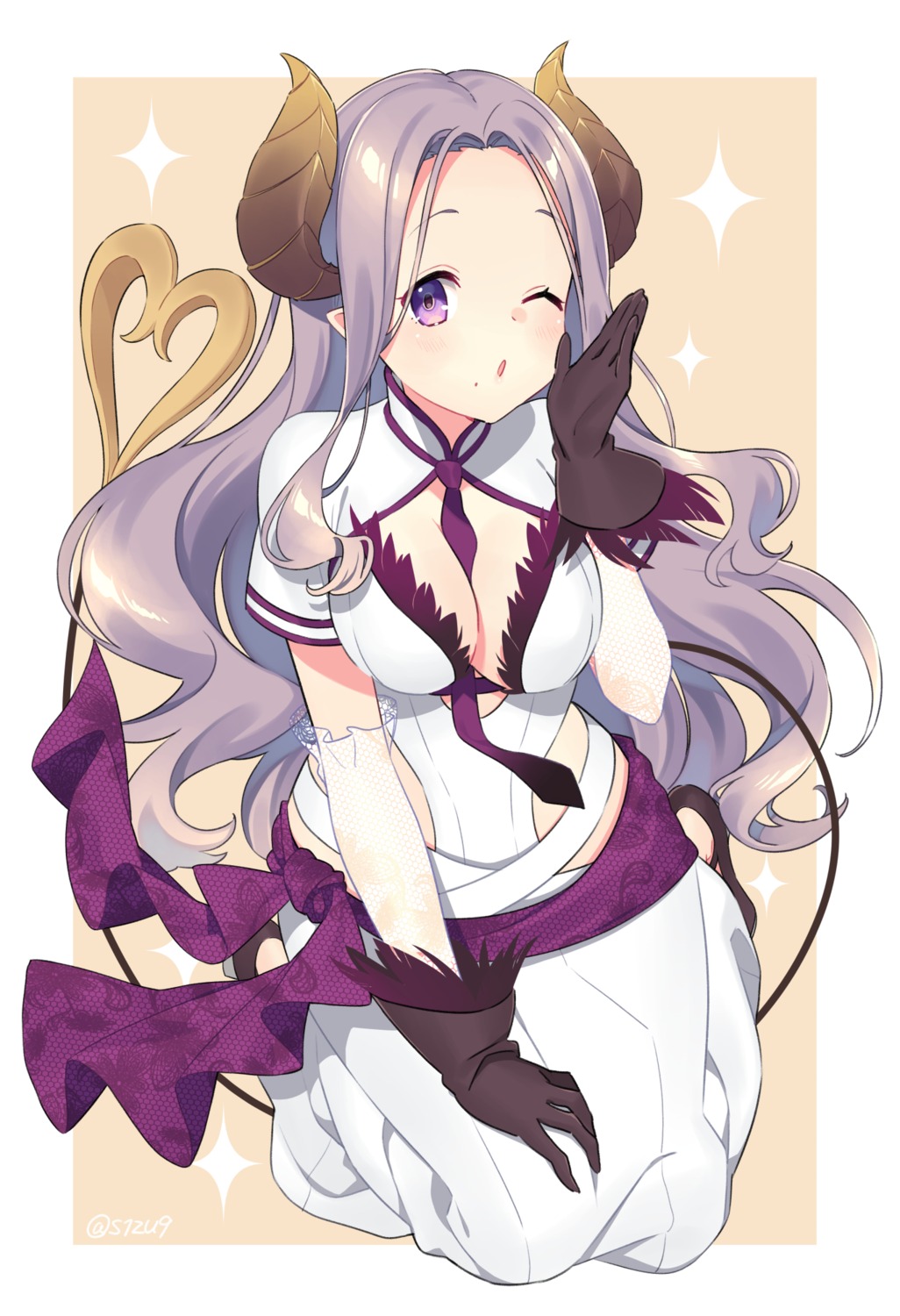 honey_strap, horns, nagino_shizuku, nanashi_inc., saionji_mary, tail