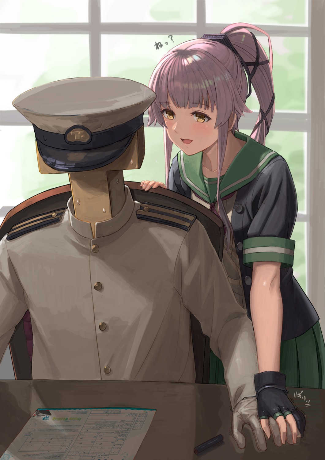 admiral_(kancolle), kantai_collection, seifuku, tantaka, uniform, yura_(kancolle)