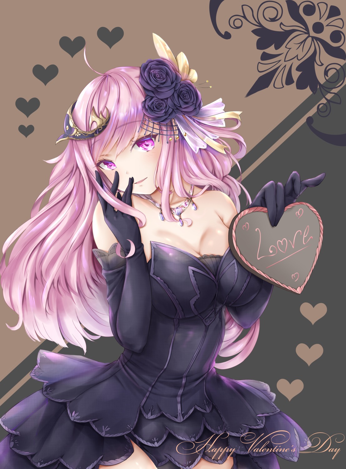 cleavage, h_yoruneko, valentine