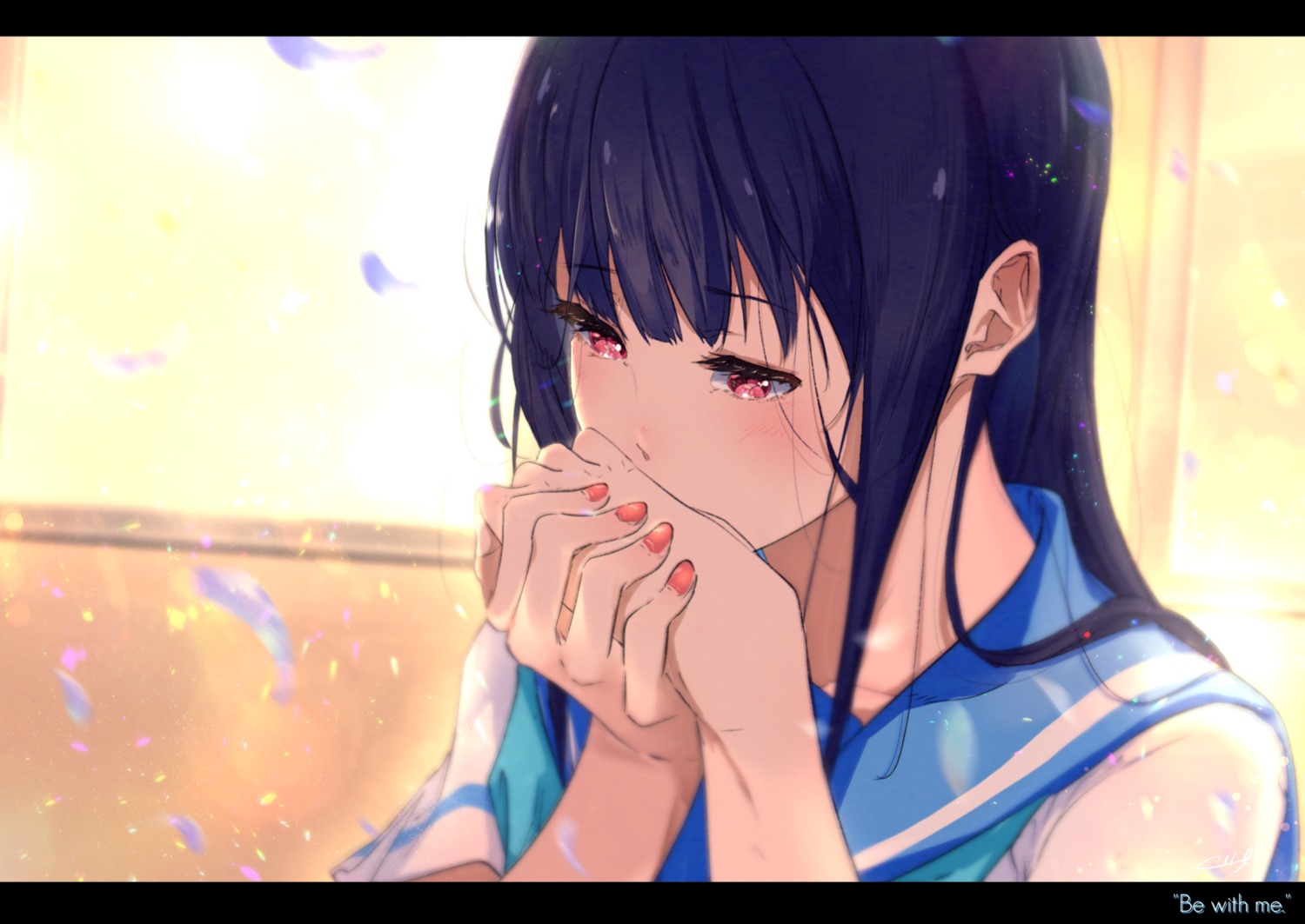 hibike!_euphonium, kuziaaizuk, liz_to_aoi_tori, seifuku, yoroizuka_mizore