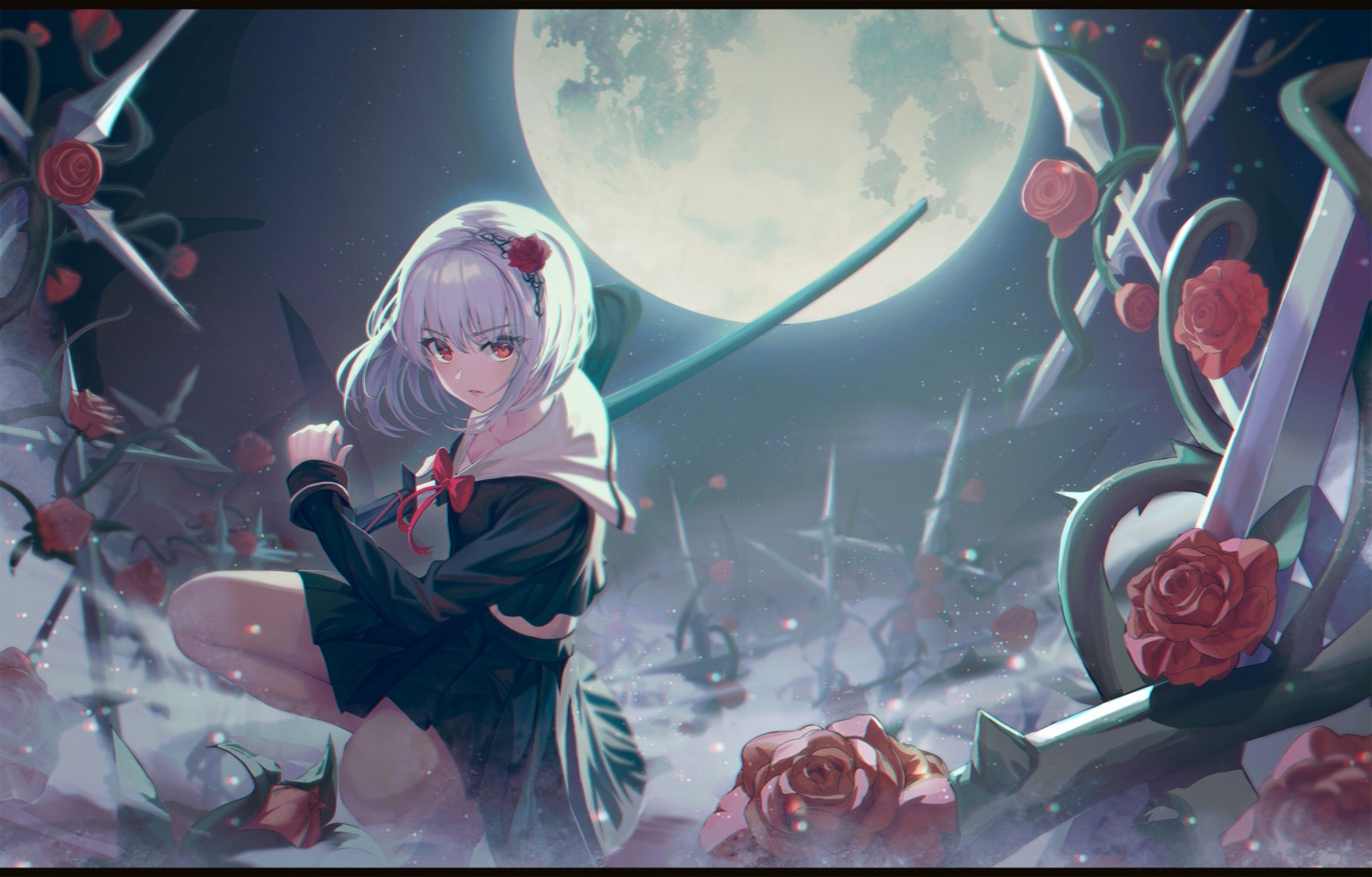 seifuku, sword, xeonomi