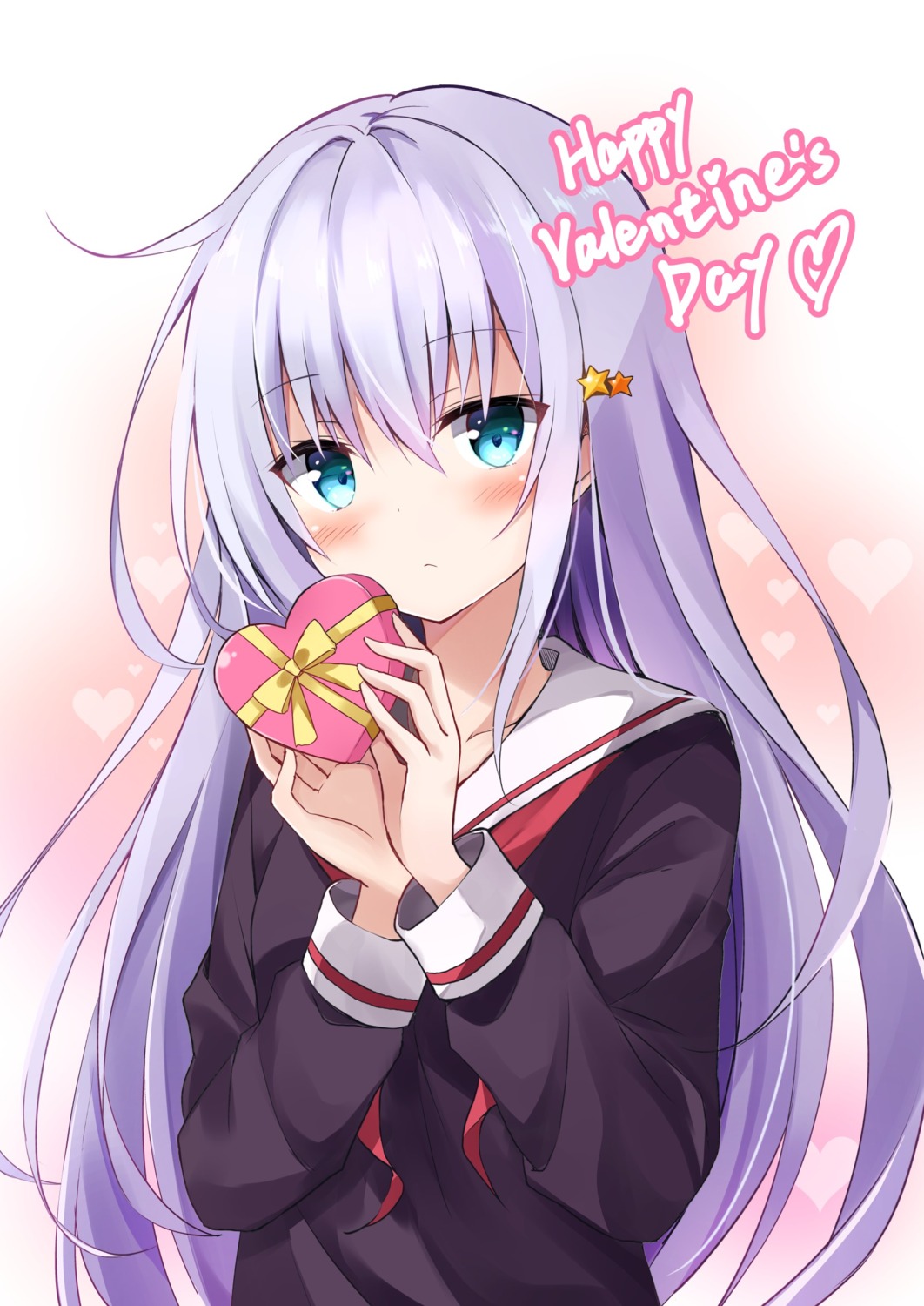 hoshinomiya_kunon, hyurasan, seifuku, valentine