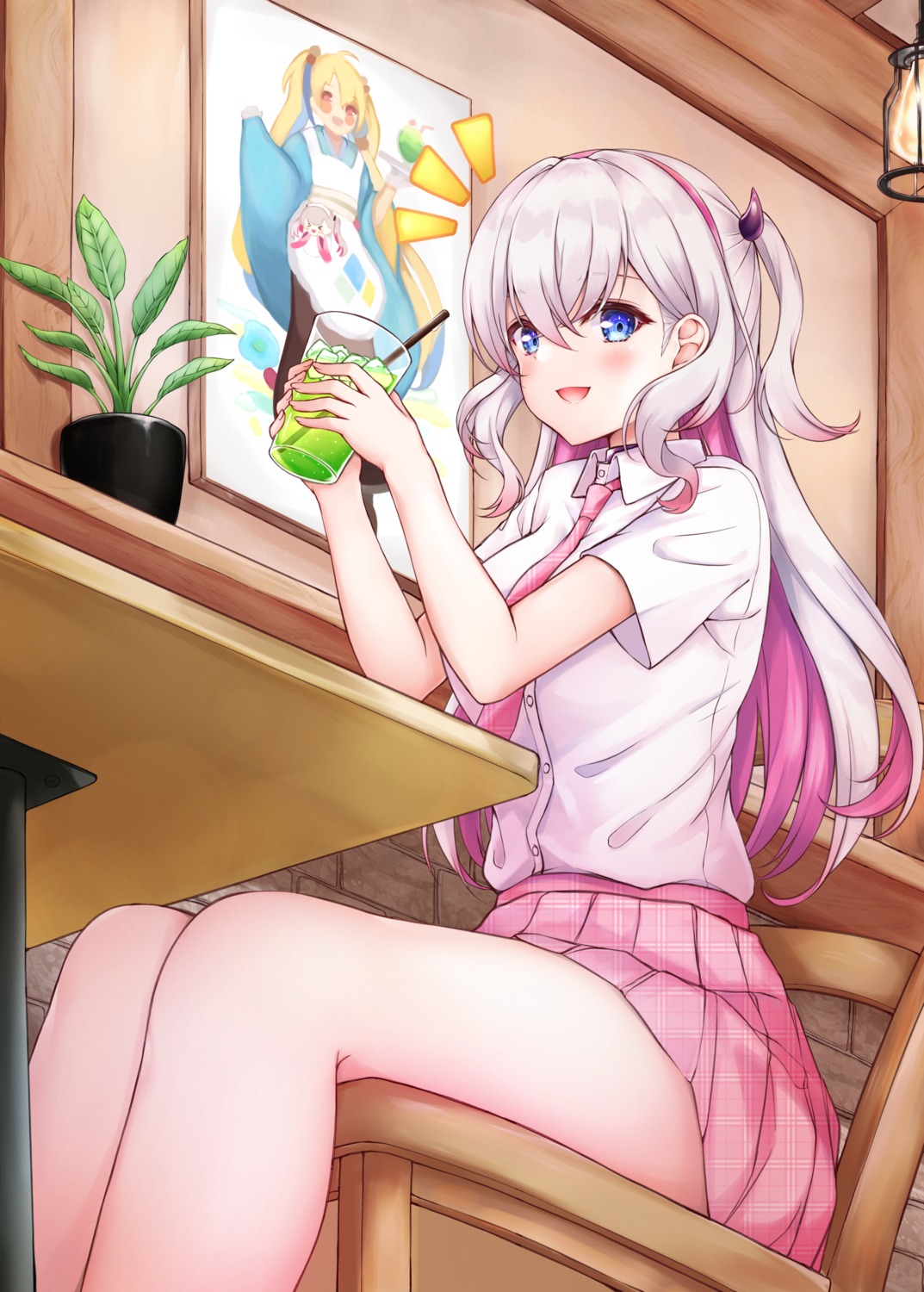 avatar_2.0_project, benedia, musubime_yui, seifuku, skirt_lift