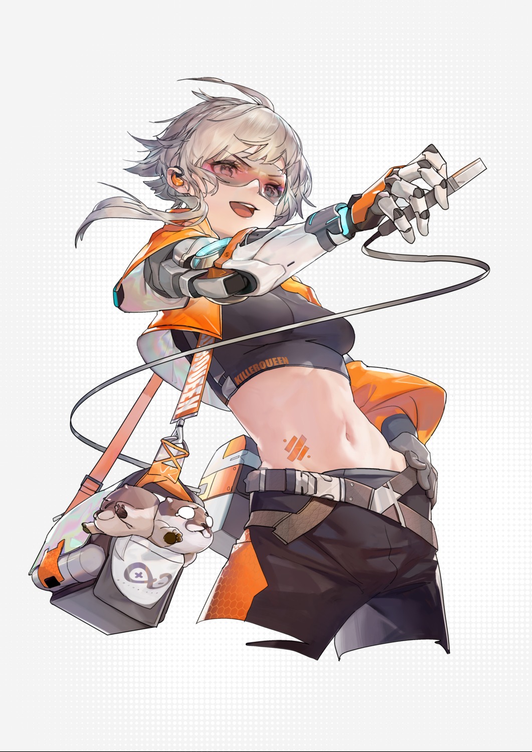 arknights, mayer_(arknights), megane, tattoo, wulifeng