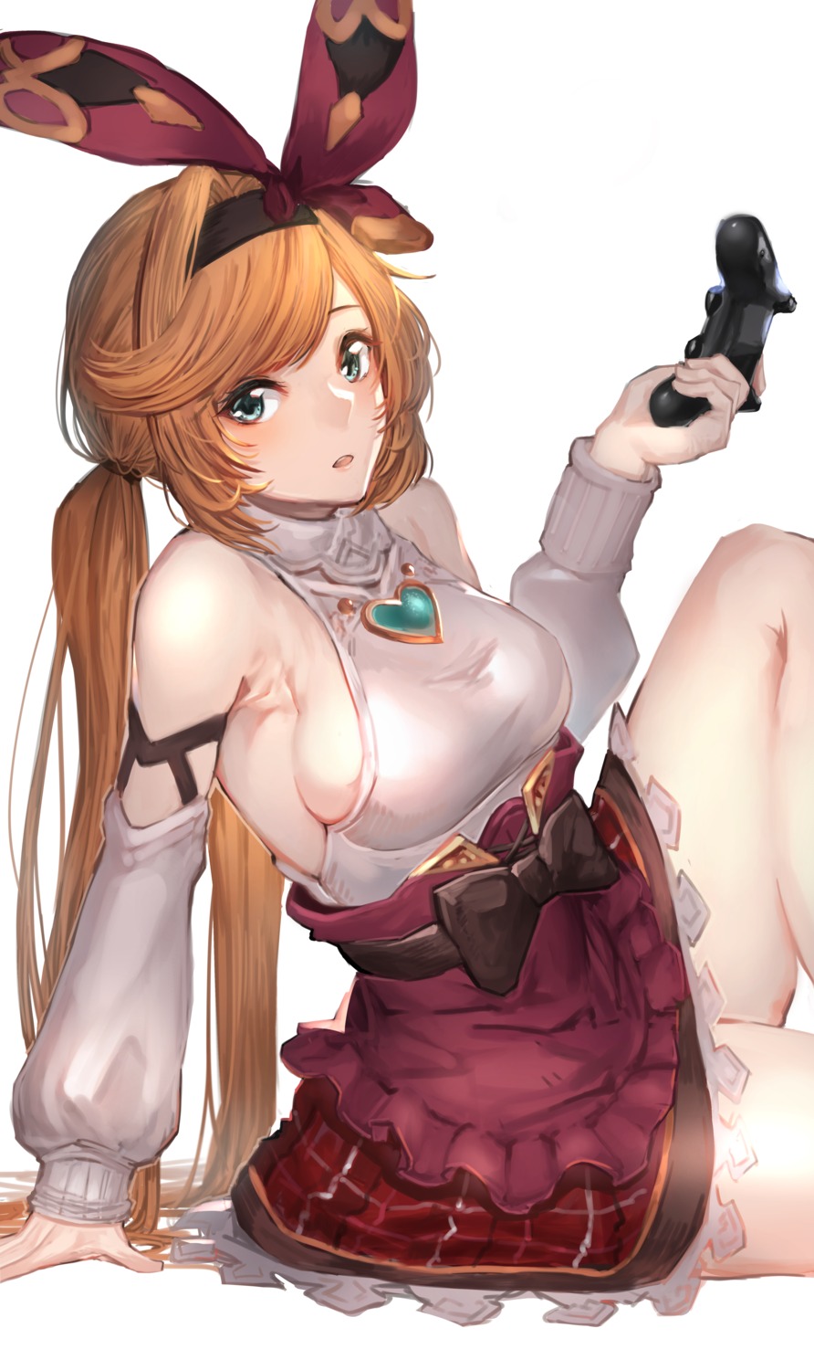 clarisse_(granblue_fantasy), granblue_fantasy, ikusaneko, skirt_lift