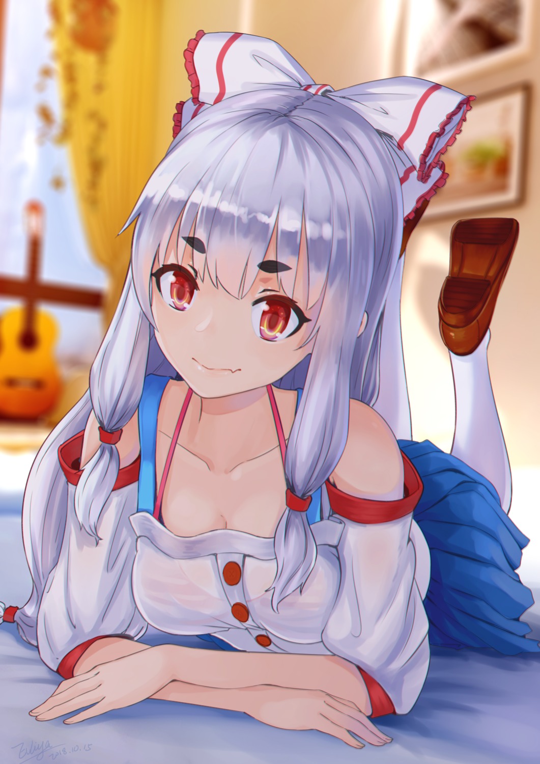 bra, cleavage, fujiwara_no_mokou, see_through, touhou, wei_ji