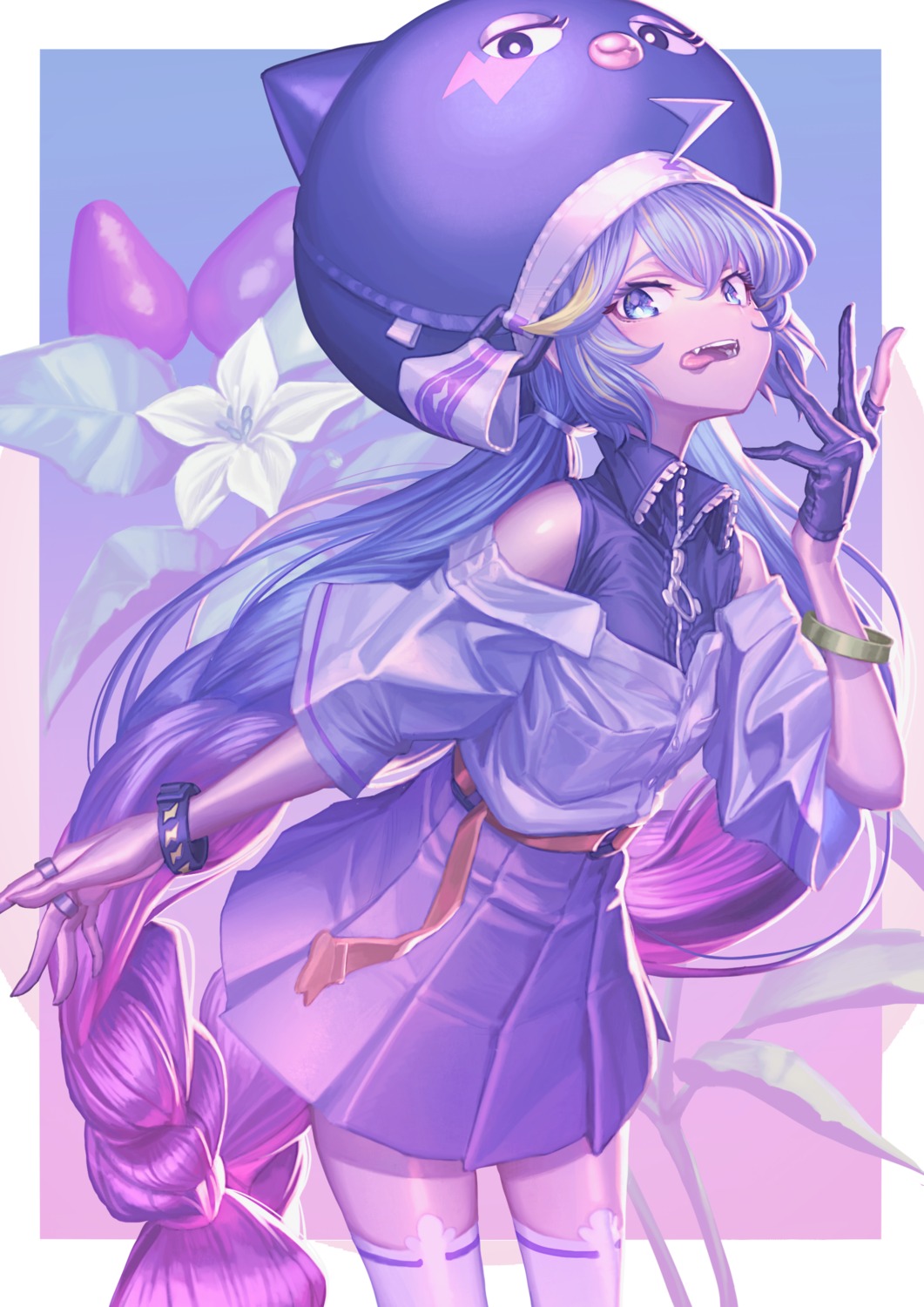 gesoking, otomachi_una, thighhighs, vocaloid