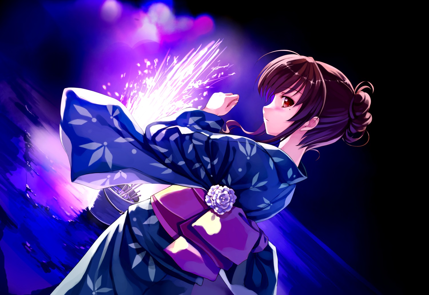 abhar, game_cg, misaki_kurehito, nakano_hinata, suiheisen_made_nan_mile?, yukata