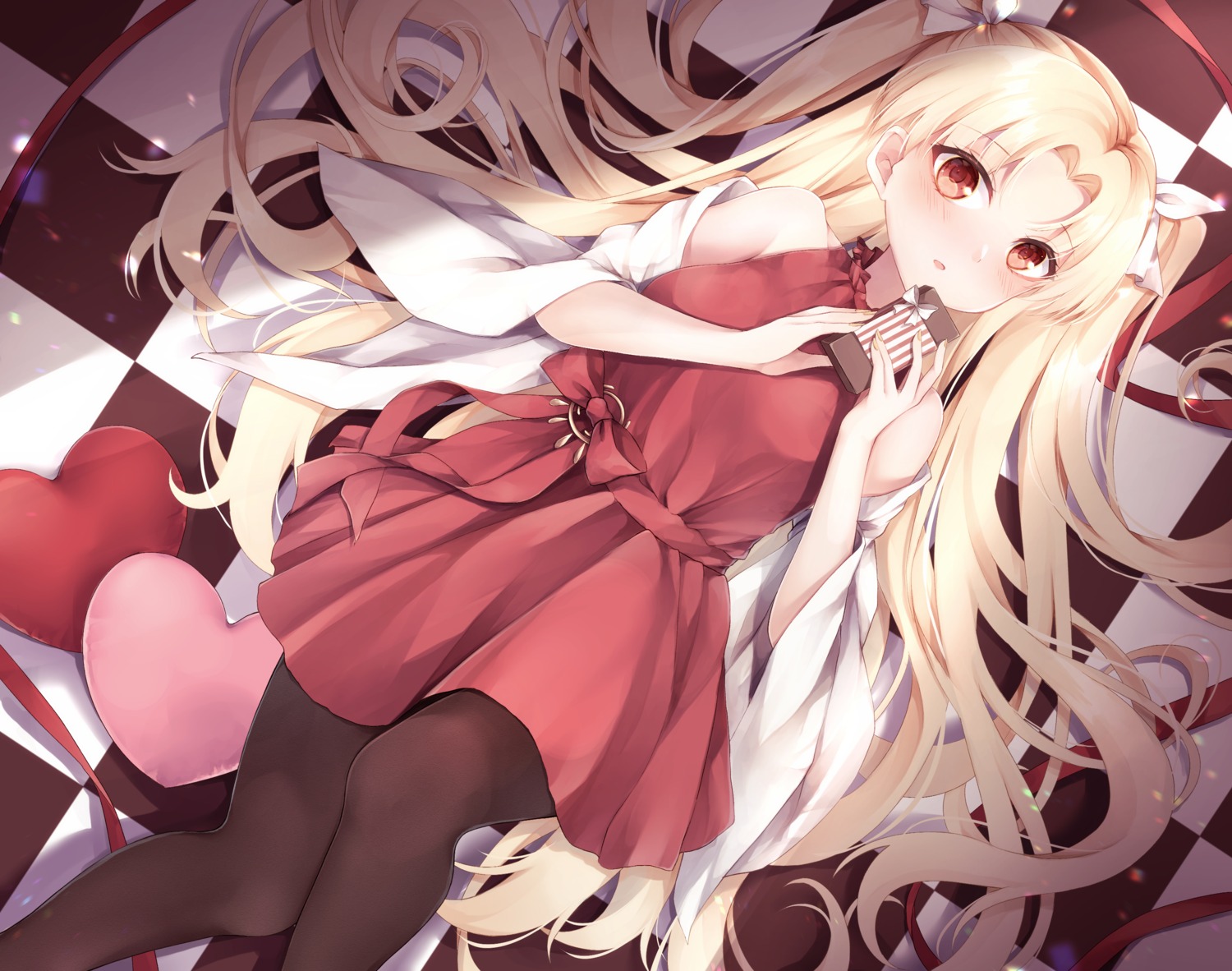 dress, ereshkigal_(fate), fate/grand_order, pantyhose, yua_(bokubo0806)