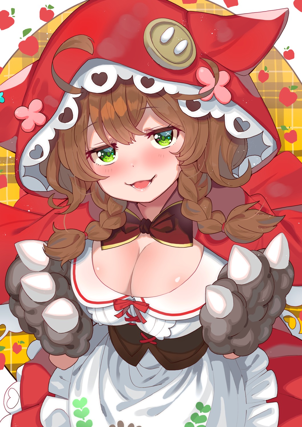 cleavage, nijisanji, tonari_no_kai_keruberosu, warabeda_meiji