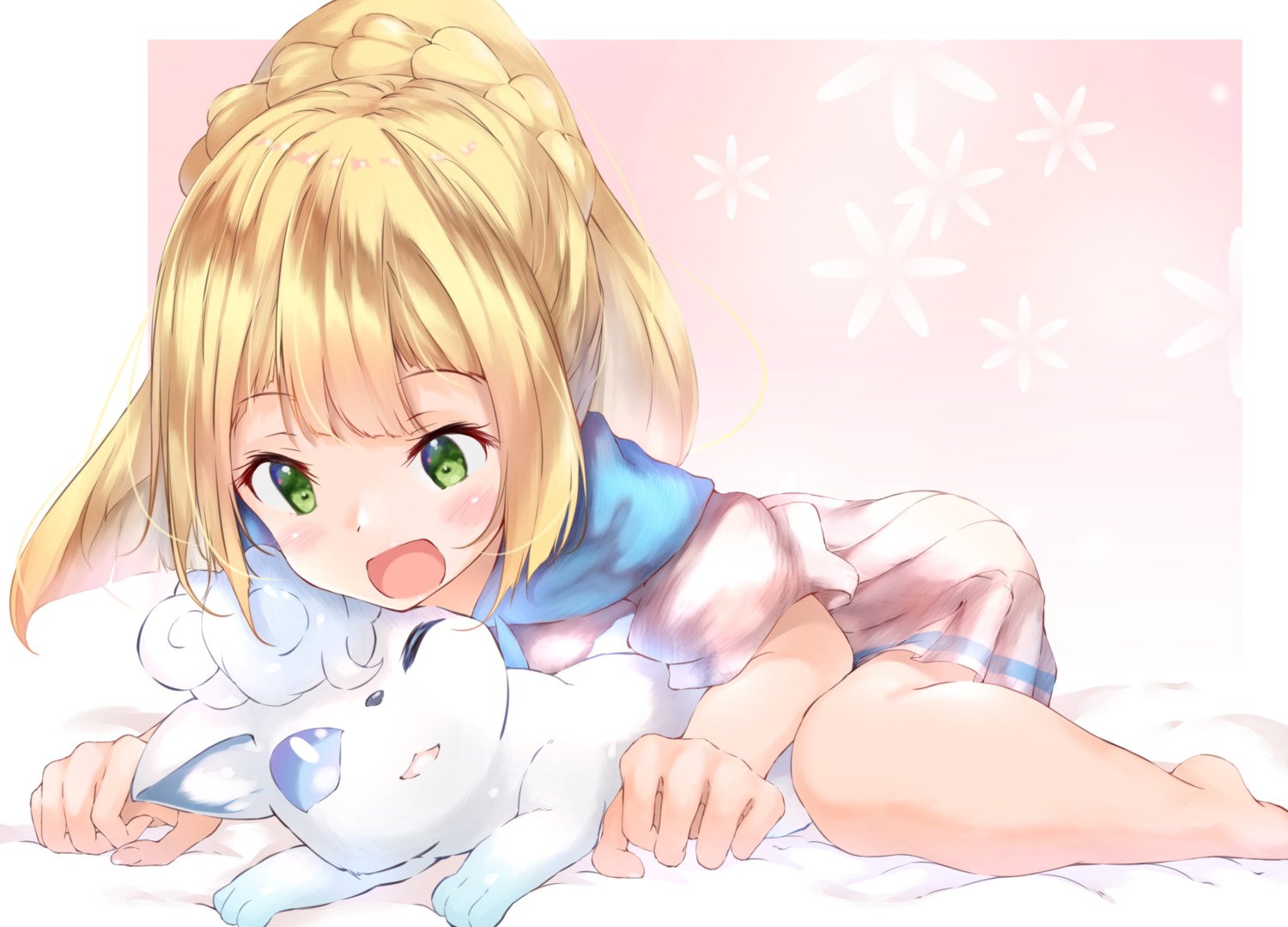 alolan_vulpix, lillie_(pokemon), pokemon, pokemon_sm, pokemon_usum, seifuku, ukiwakisen