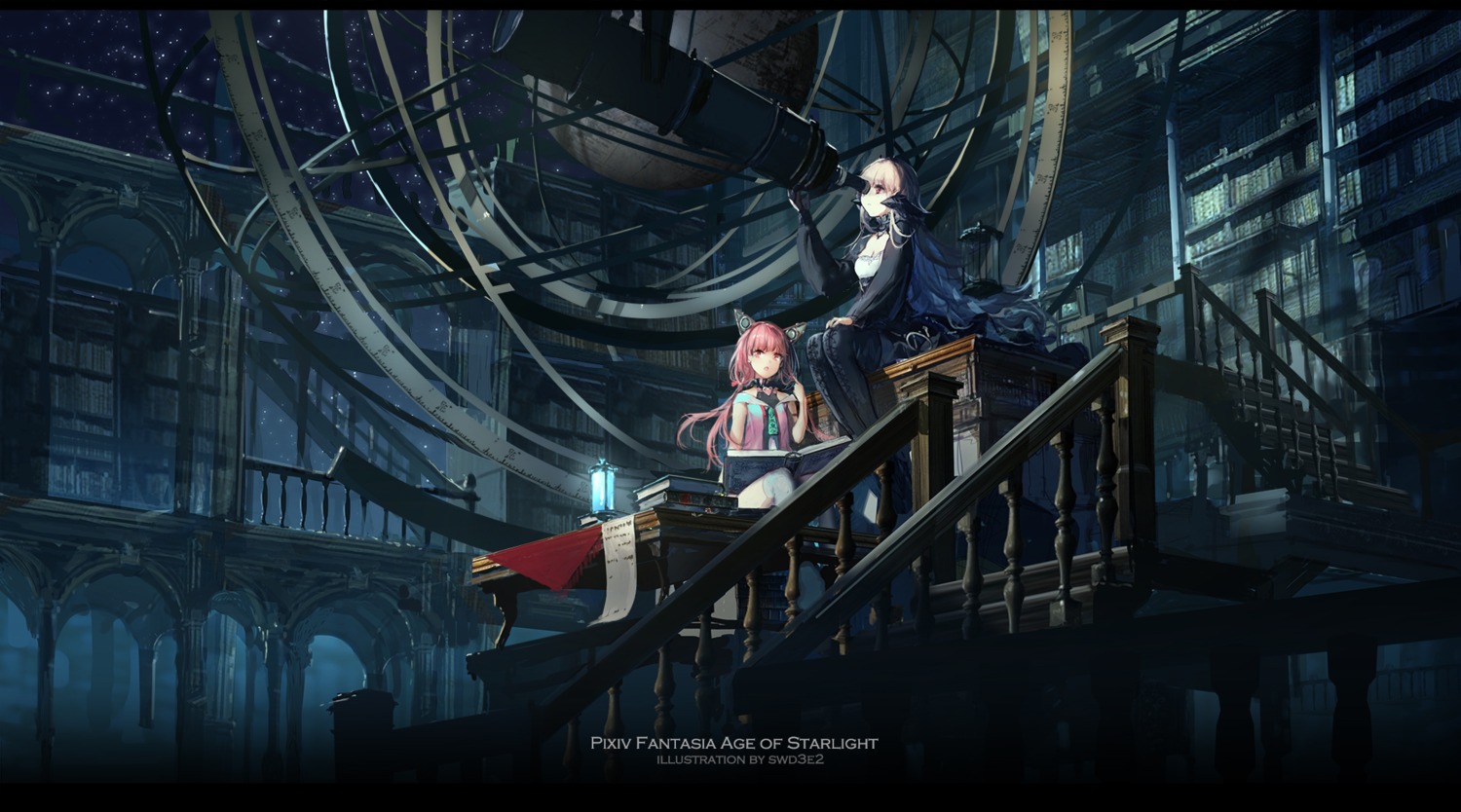 animal_ears, dress, nekomimi, pixiv_fantasia_age_of_starlight, swd3e2, thighhighs