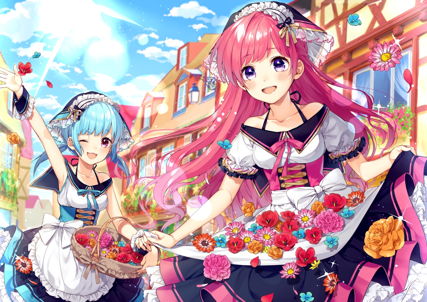 dress, kuroki_(ma-na-tu), skirt_lift