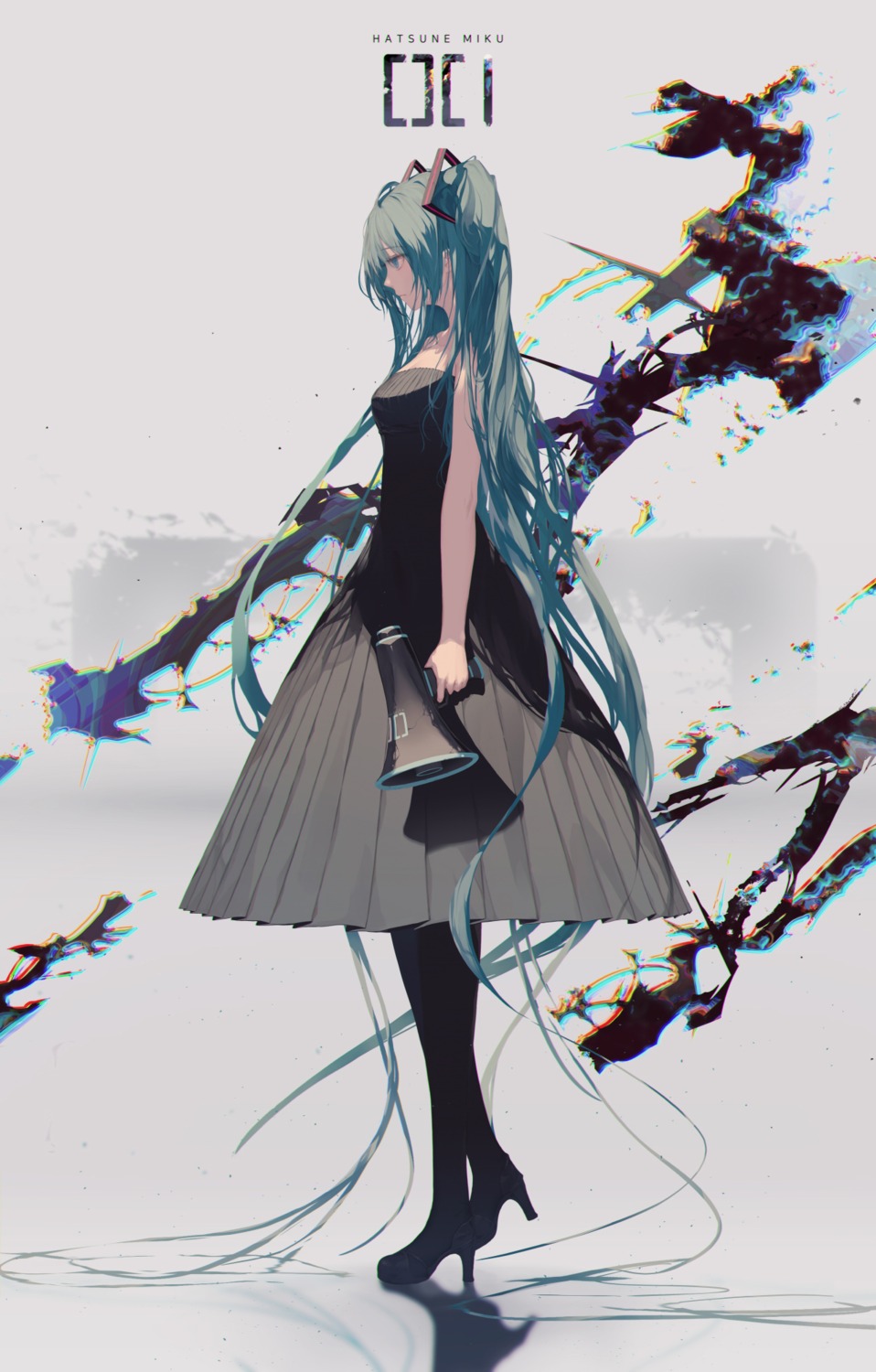 dress, hatsune_miku, heels, jname, vocaloid